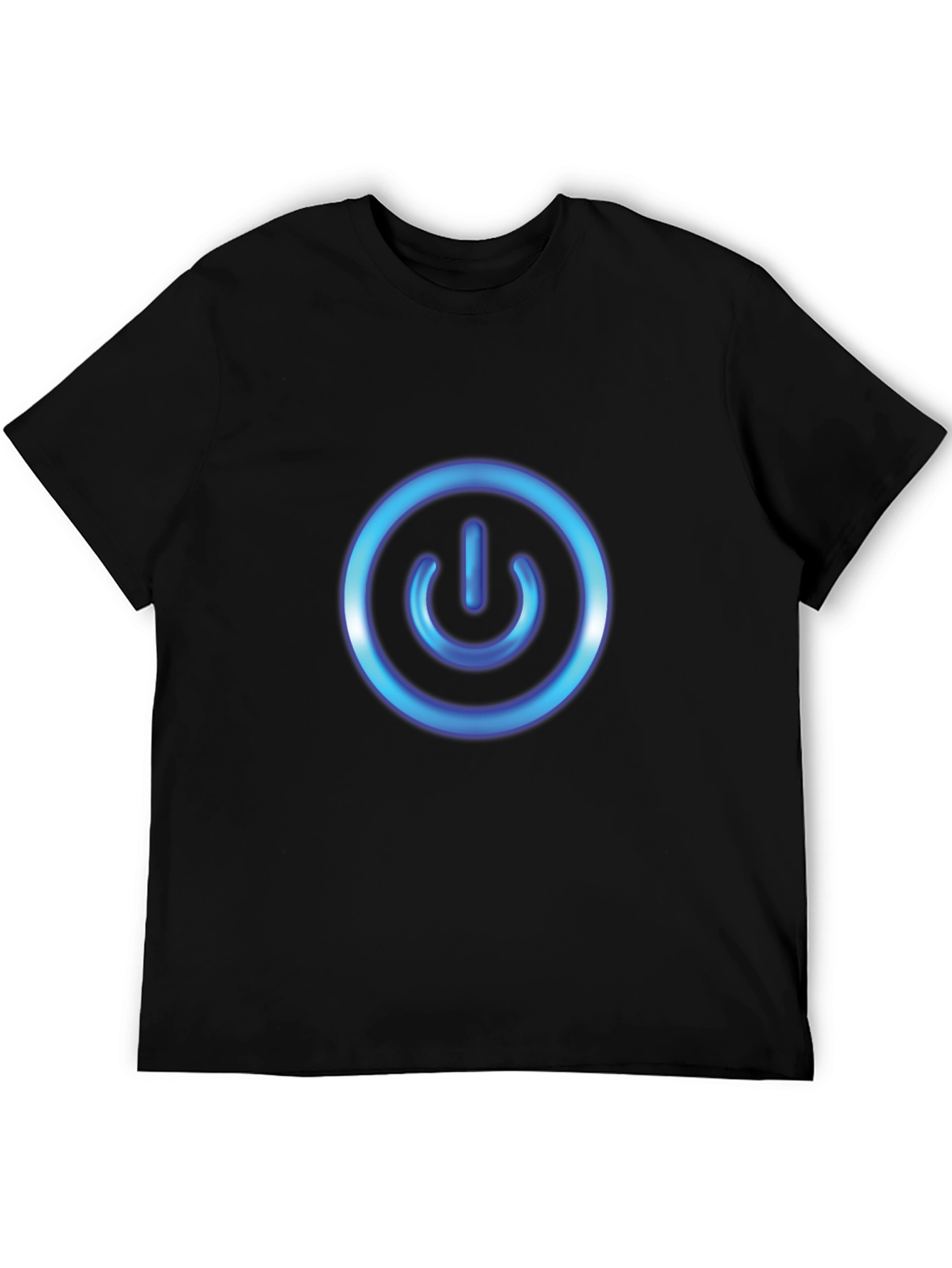 Power Button Black T-Shirt