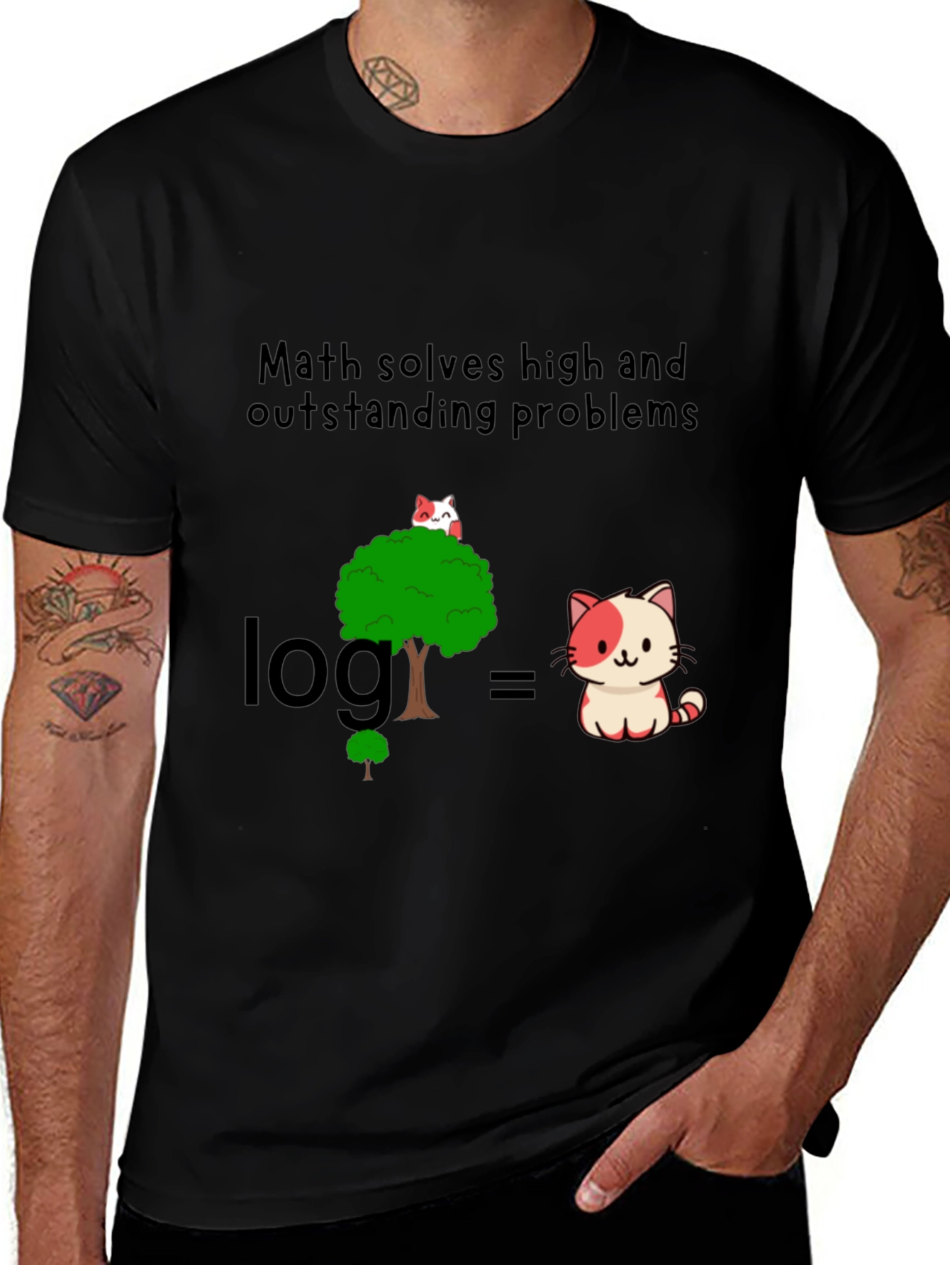Math Solves Problems Graphic Tee