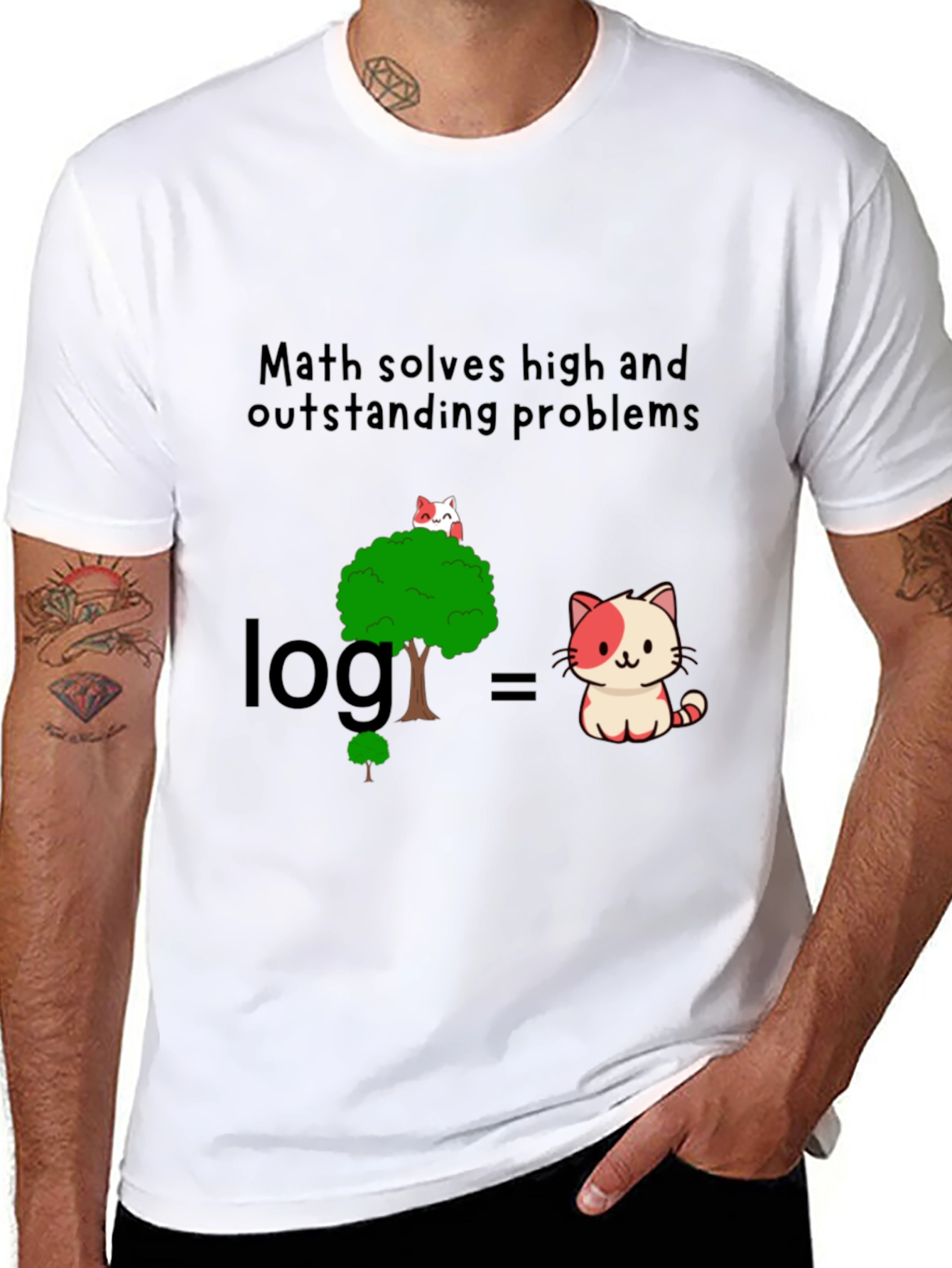 Math Solves Problems Graphic Tee