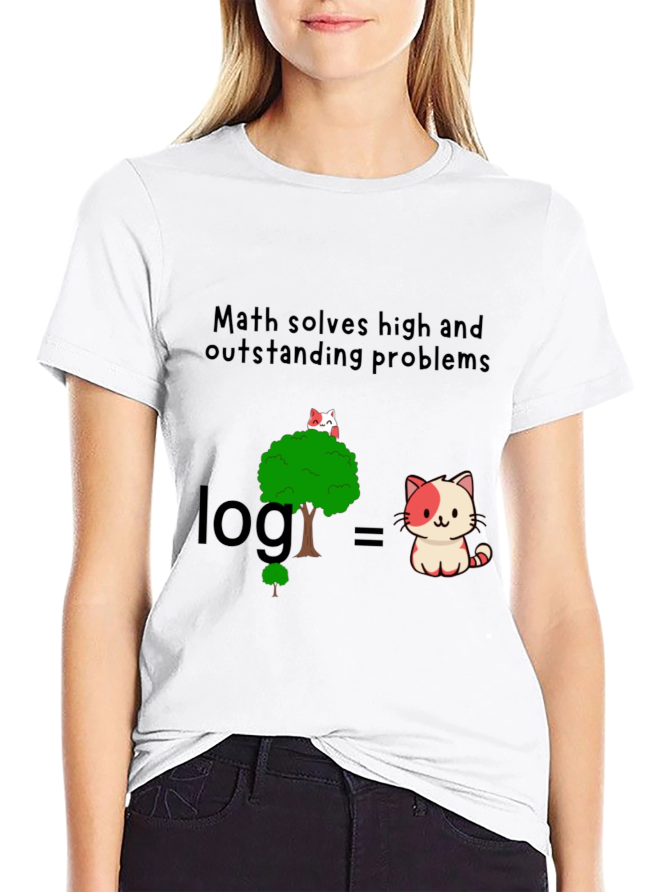 Math Solves Problems Graphic Tee