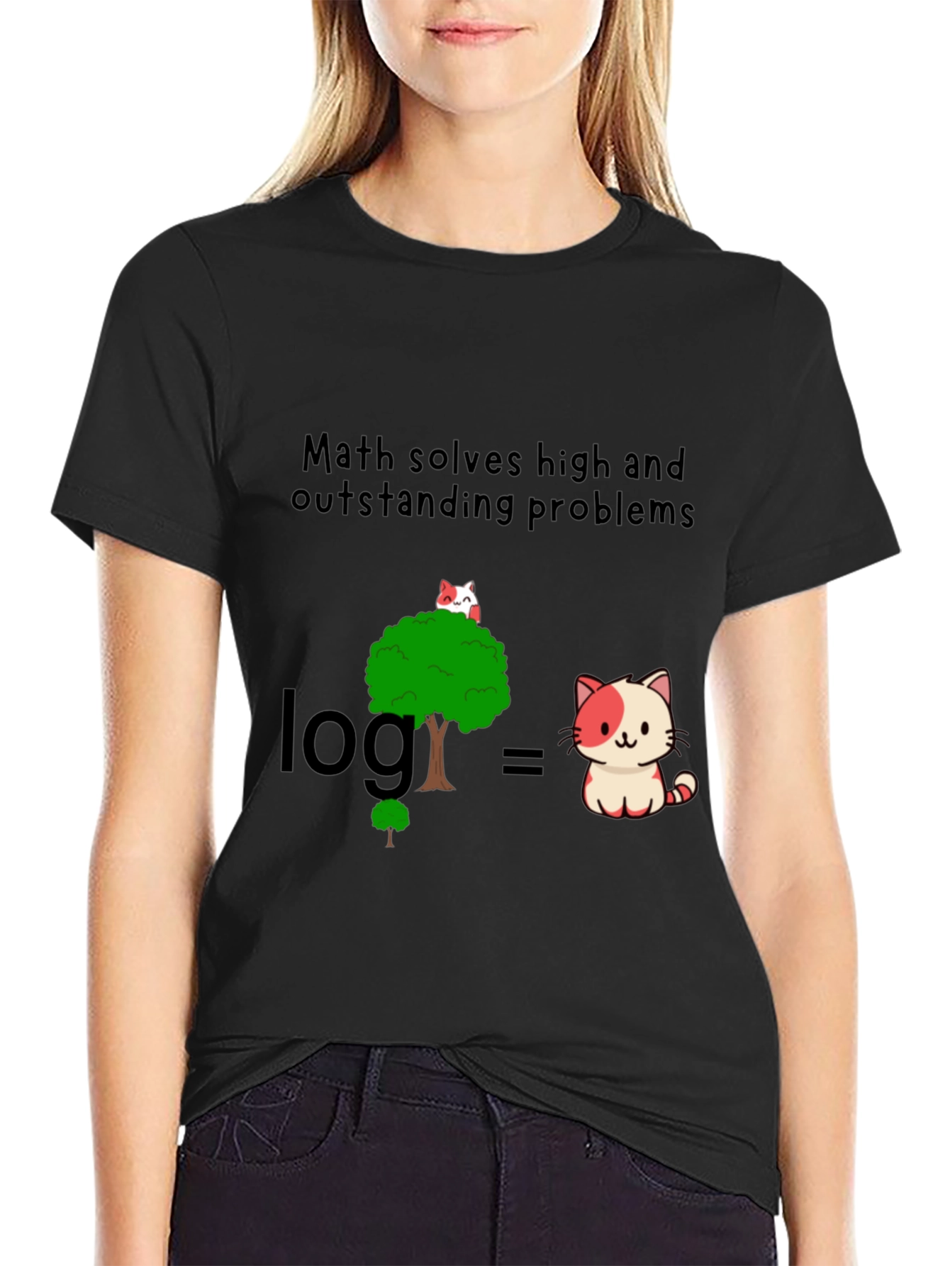 Math Solves Problems Graphic Tee