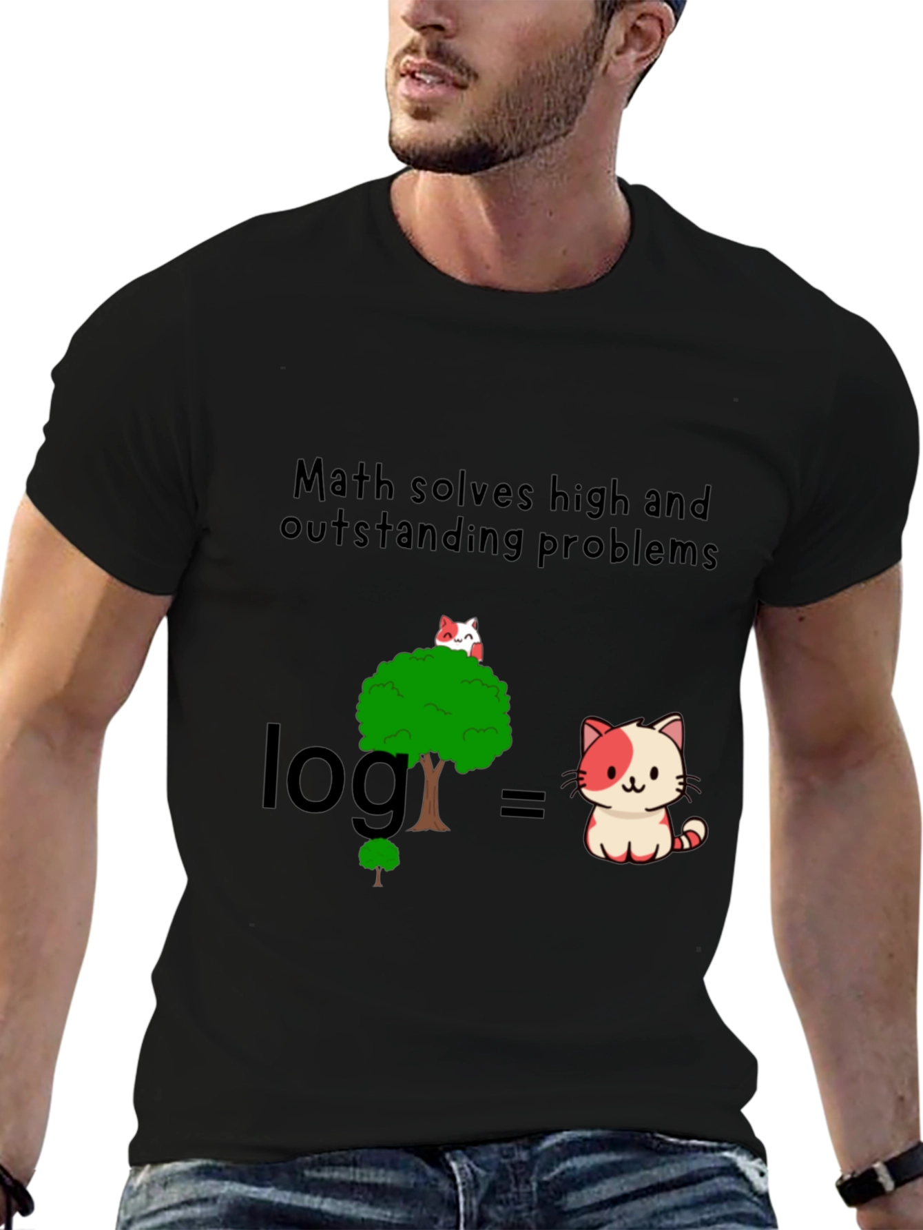 Math Solves Problems Graphic Tee