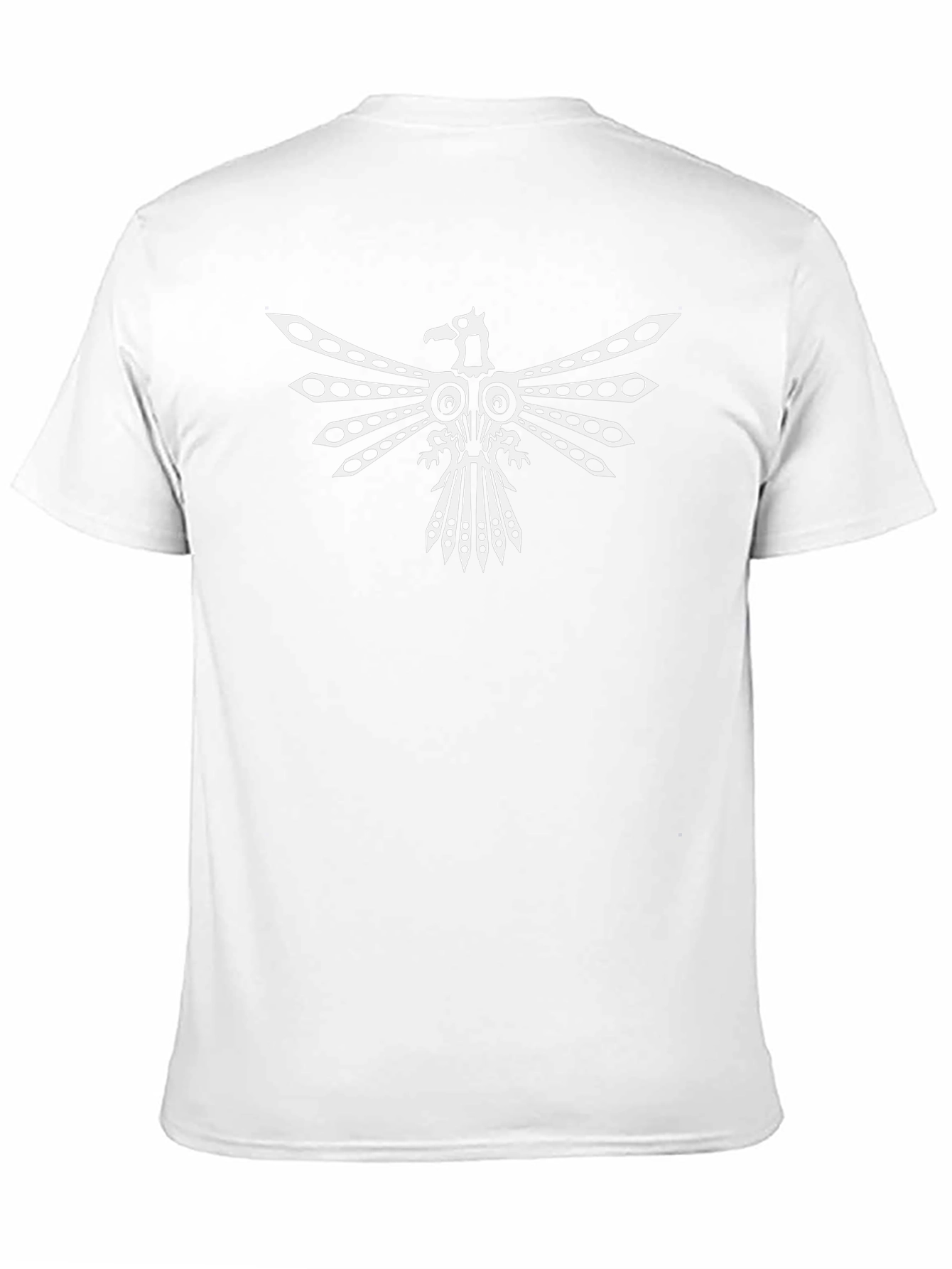 Tribal Eagle Graphic Tee - Black Cotton T-Shirt
