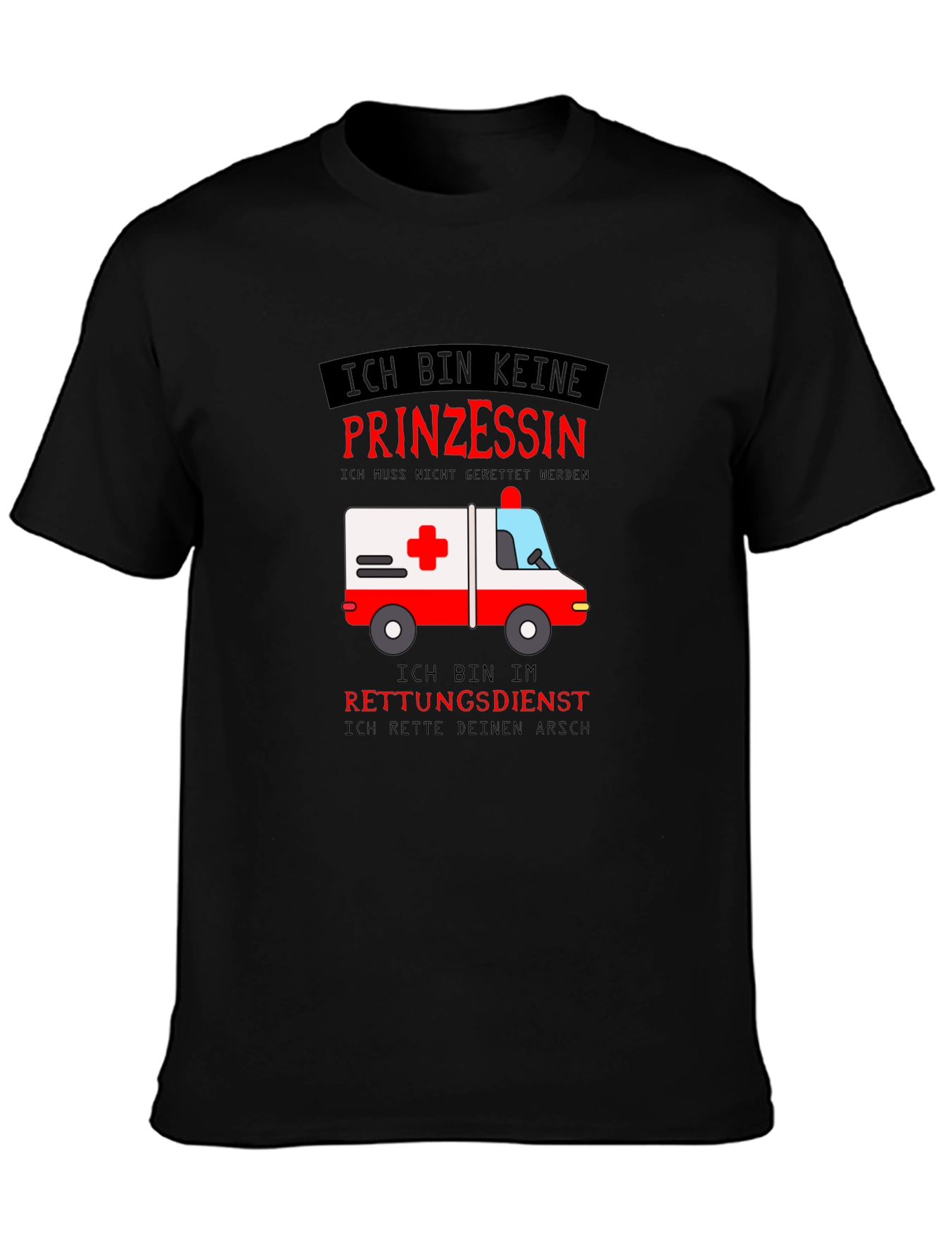 Ich Bin Keine Prinzessin Rescue T-Shirt