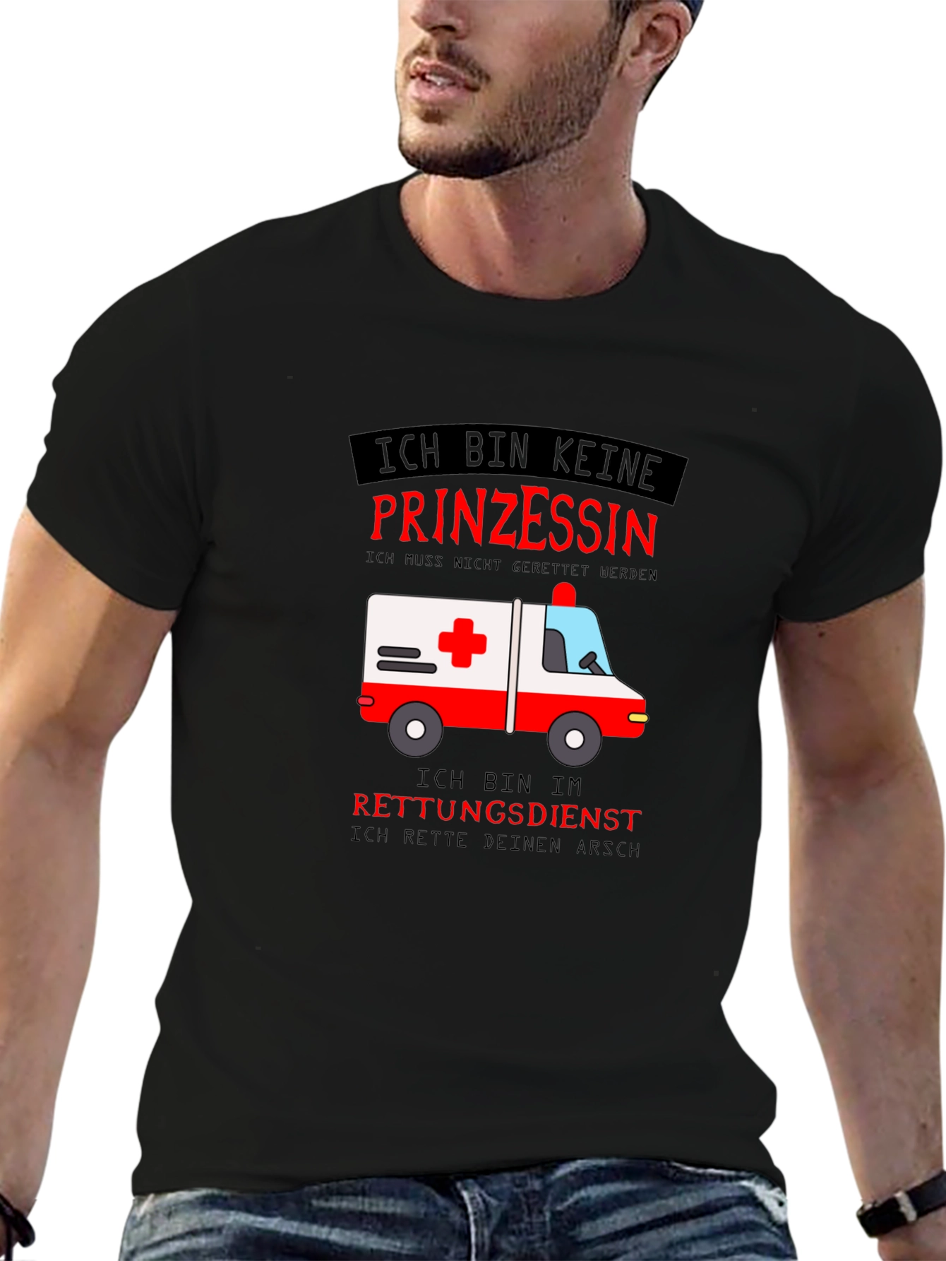 Ich Bin Keine Prinzessin Rescue T-Shirt
