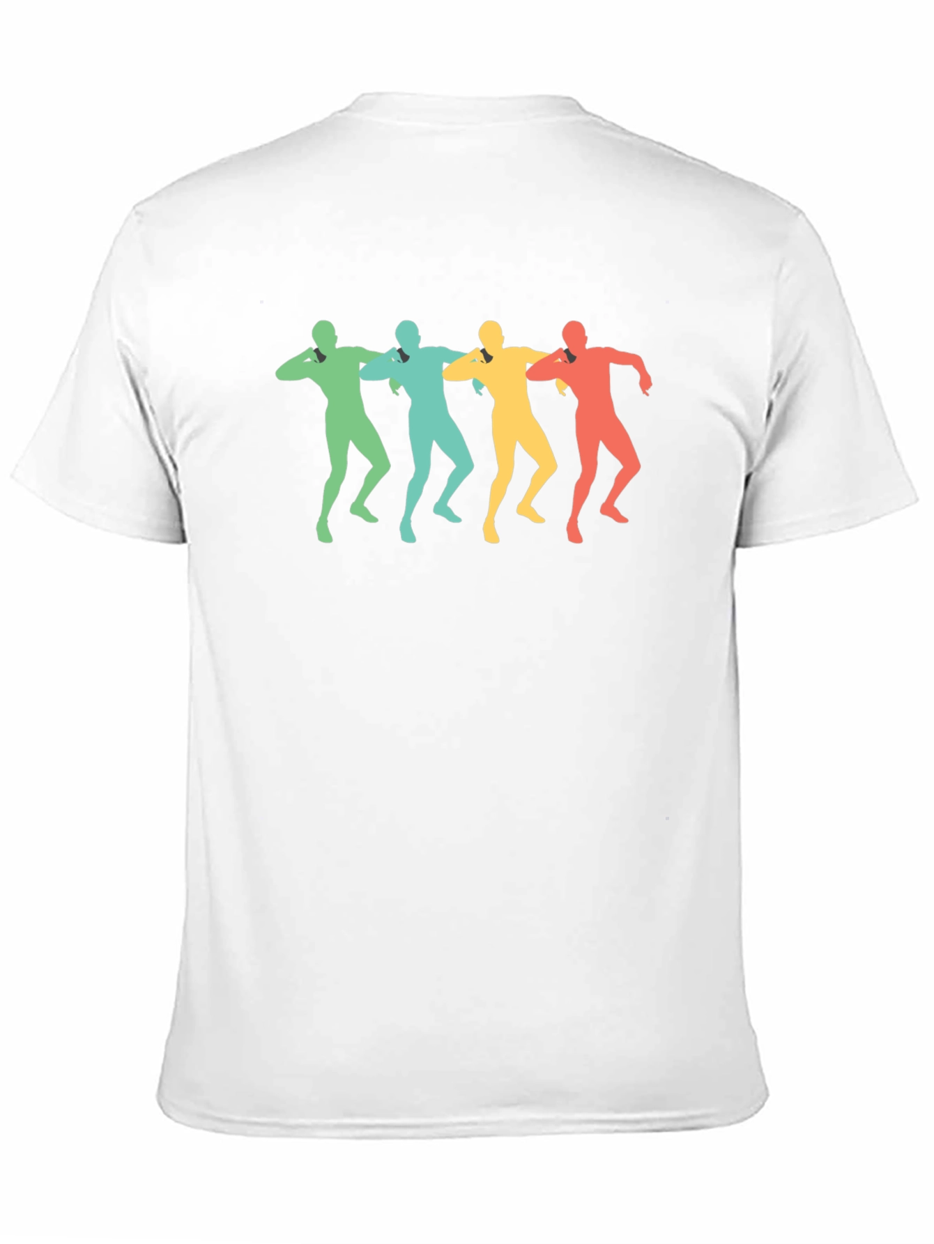 Retro Dancing Men Black T-Shirt