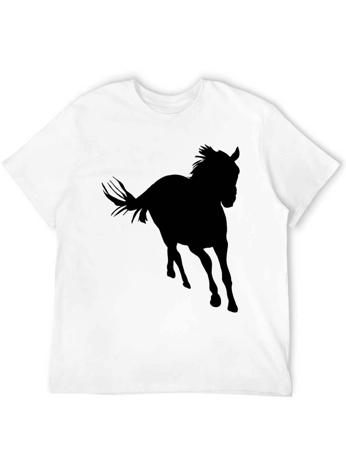 Black Horse Silhouette T-Shirt