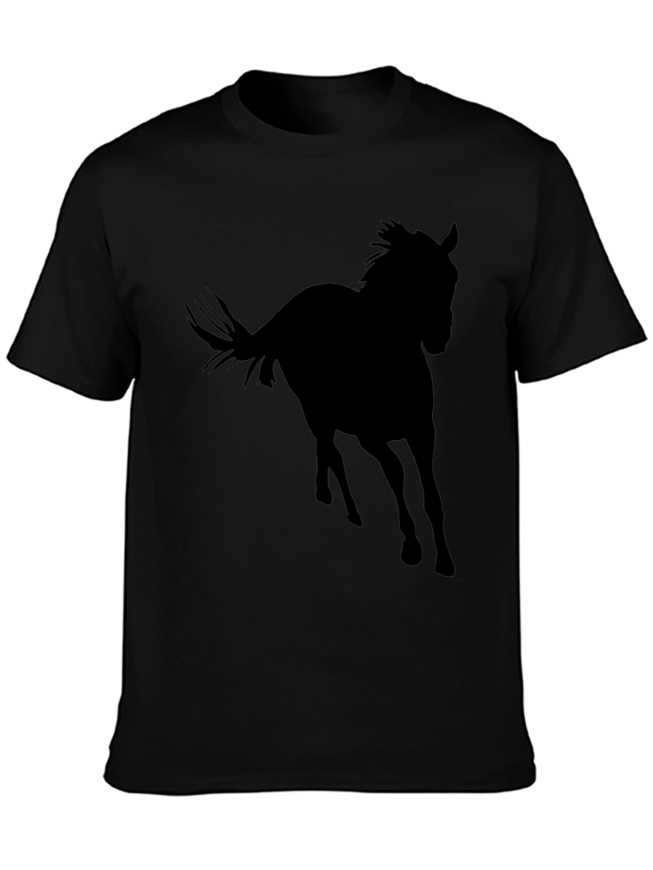 Black Horse Silhouette T-Shirt