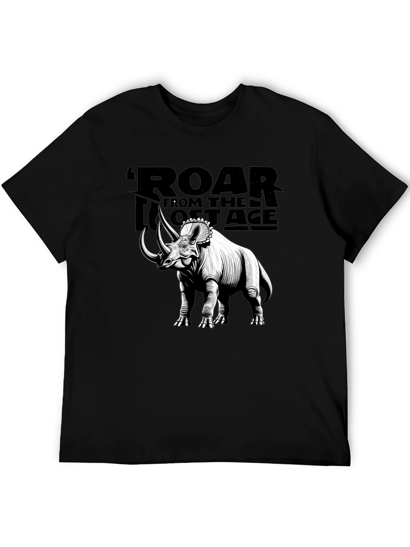 Roar from the Lost Age Triceratops Graphic T-Shirt