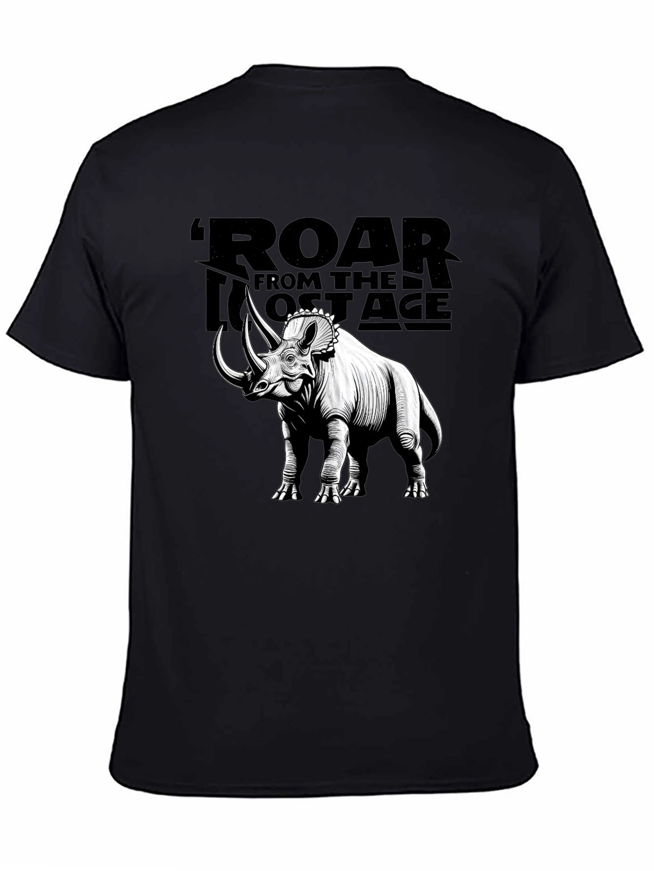 Roar from the Lost Age Triceratops Graphic T-Shirt