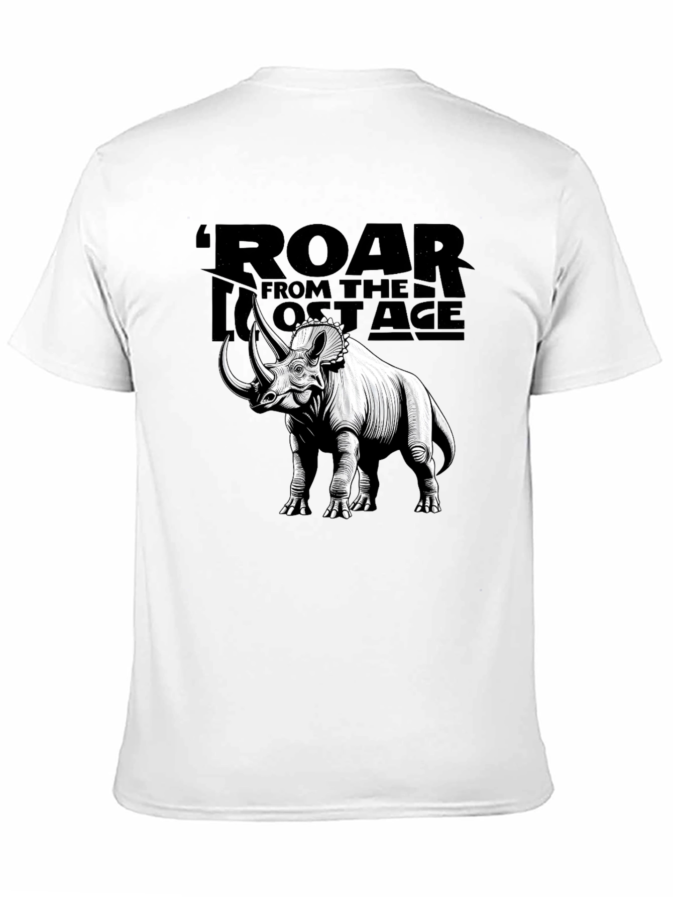 Roar from the Lost Age Triceratops Graphic T-Shirt