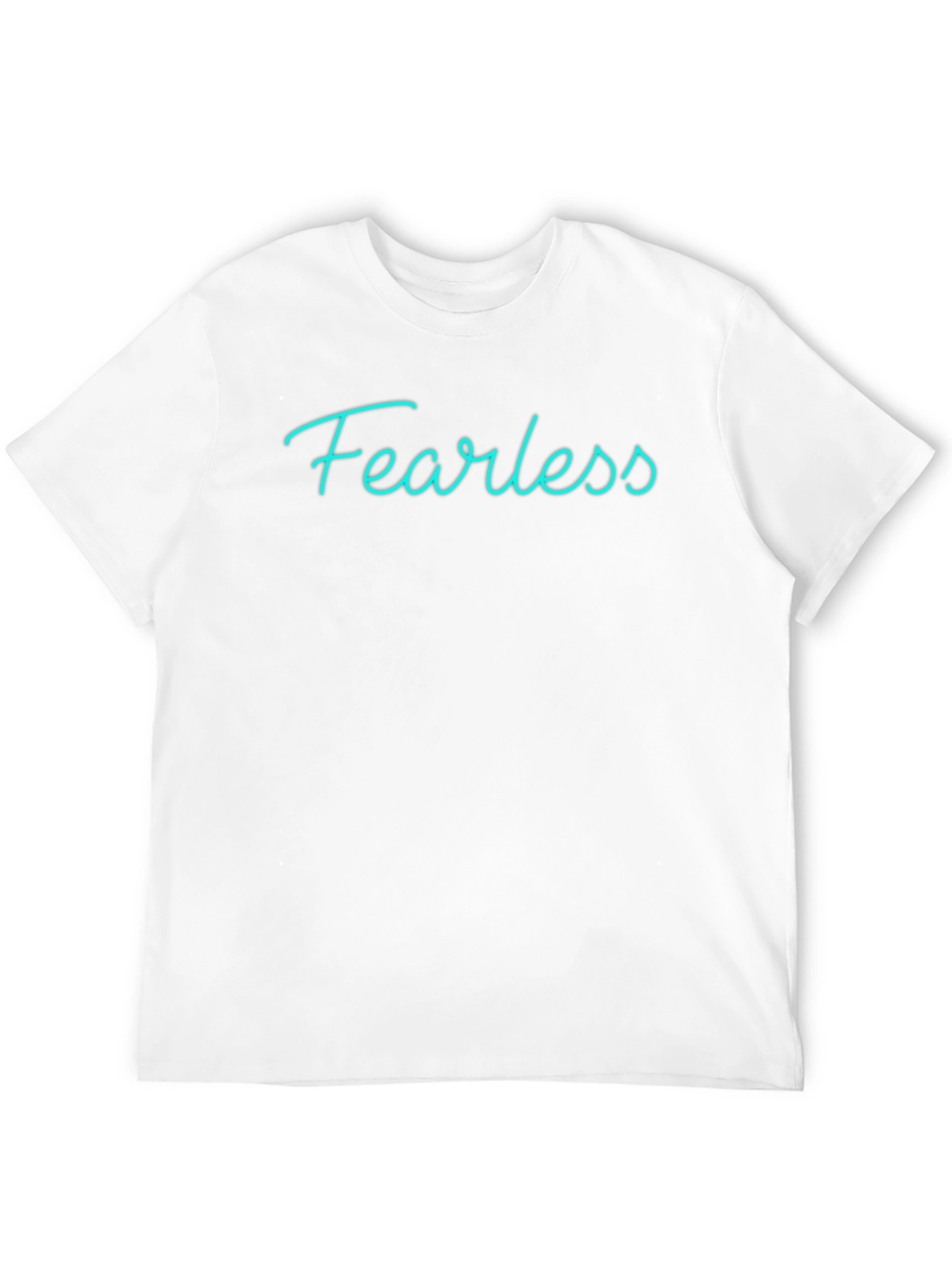 Fearless Graphic Tee - Soft Black Cotton Casual Shirt