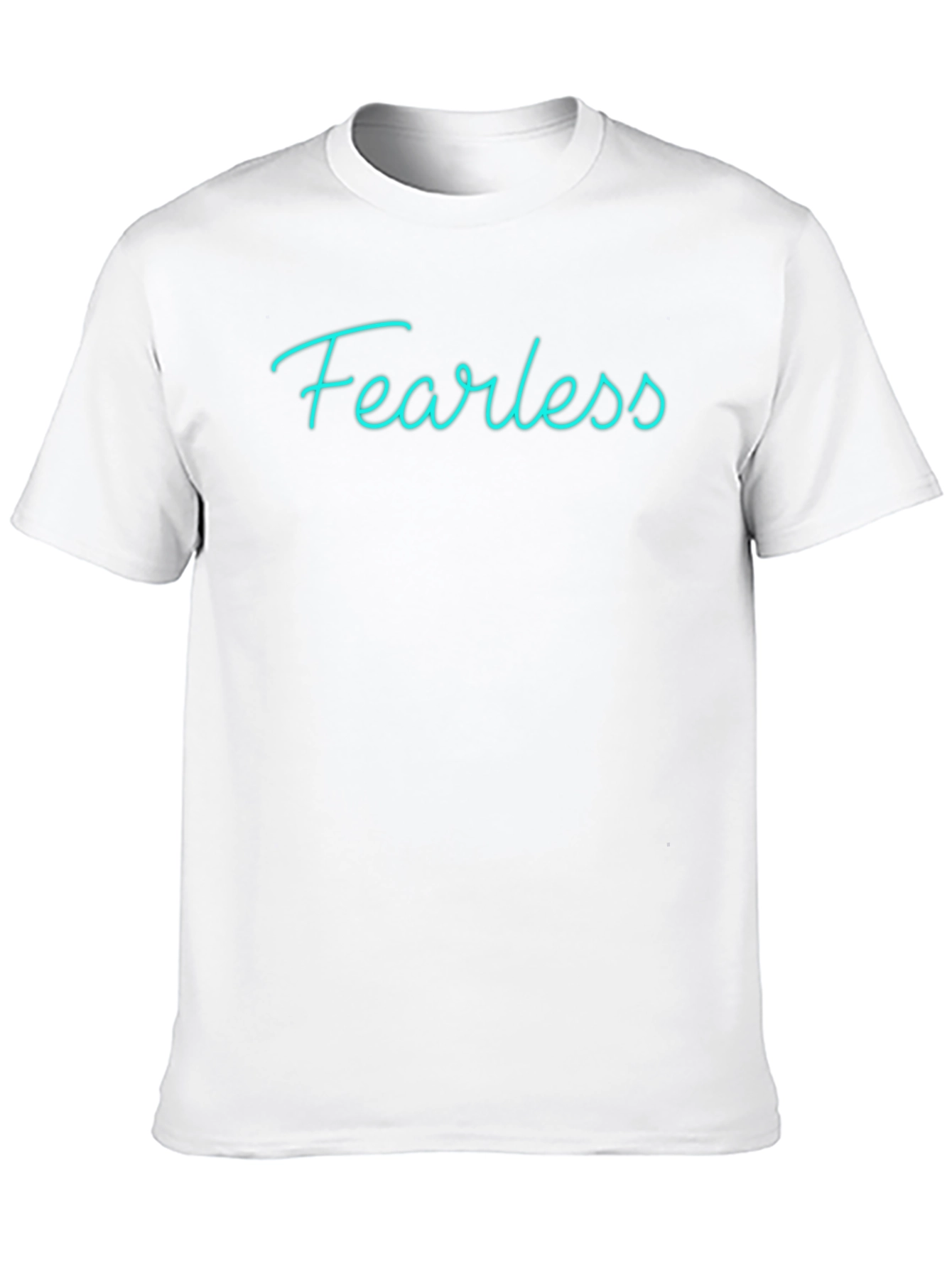 Fearless Graphic Tee - Soft Black Cotton Casual Shirt