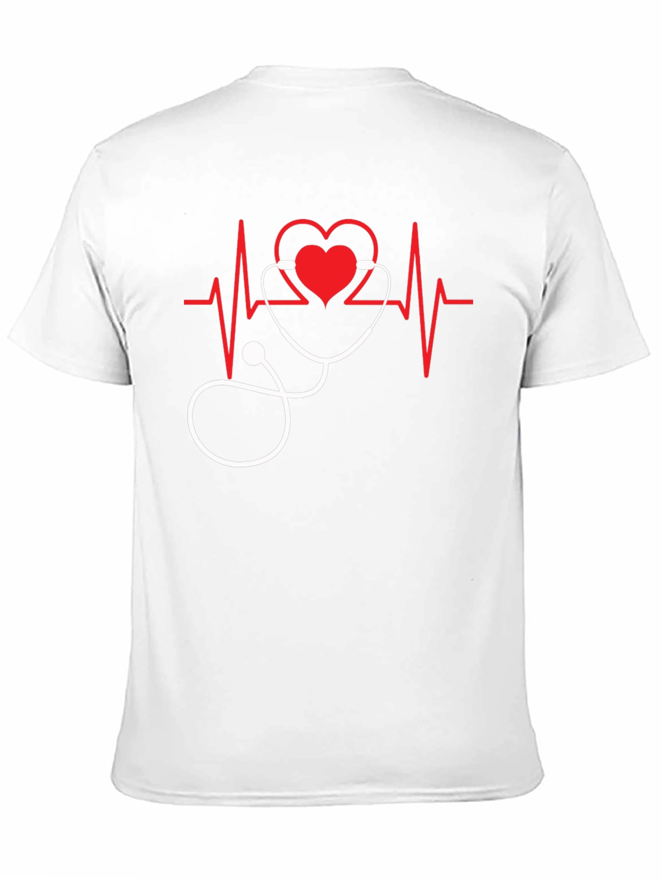 Heartbeat Stethoscope Graphic Tee - Medical Love
