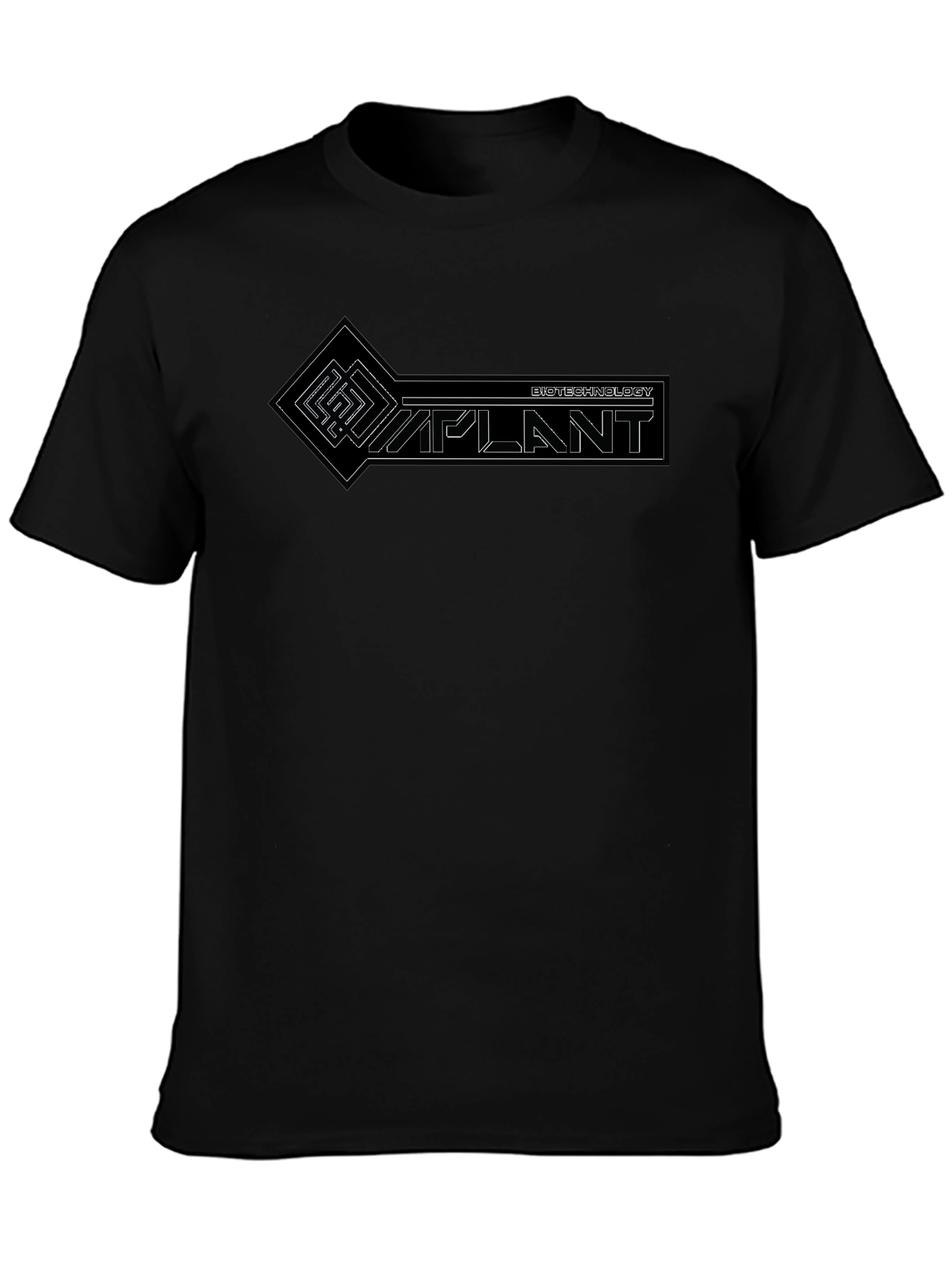 Biotechnology Implant Graphic T-Shirt - Black