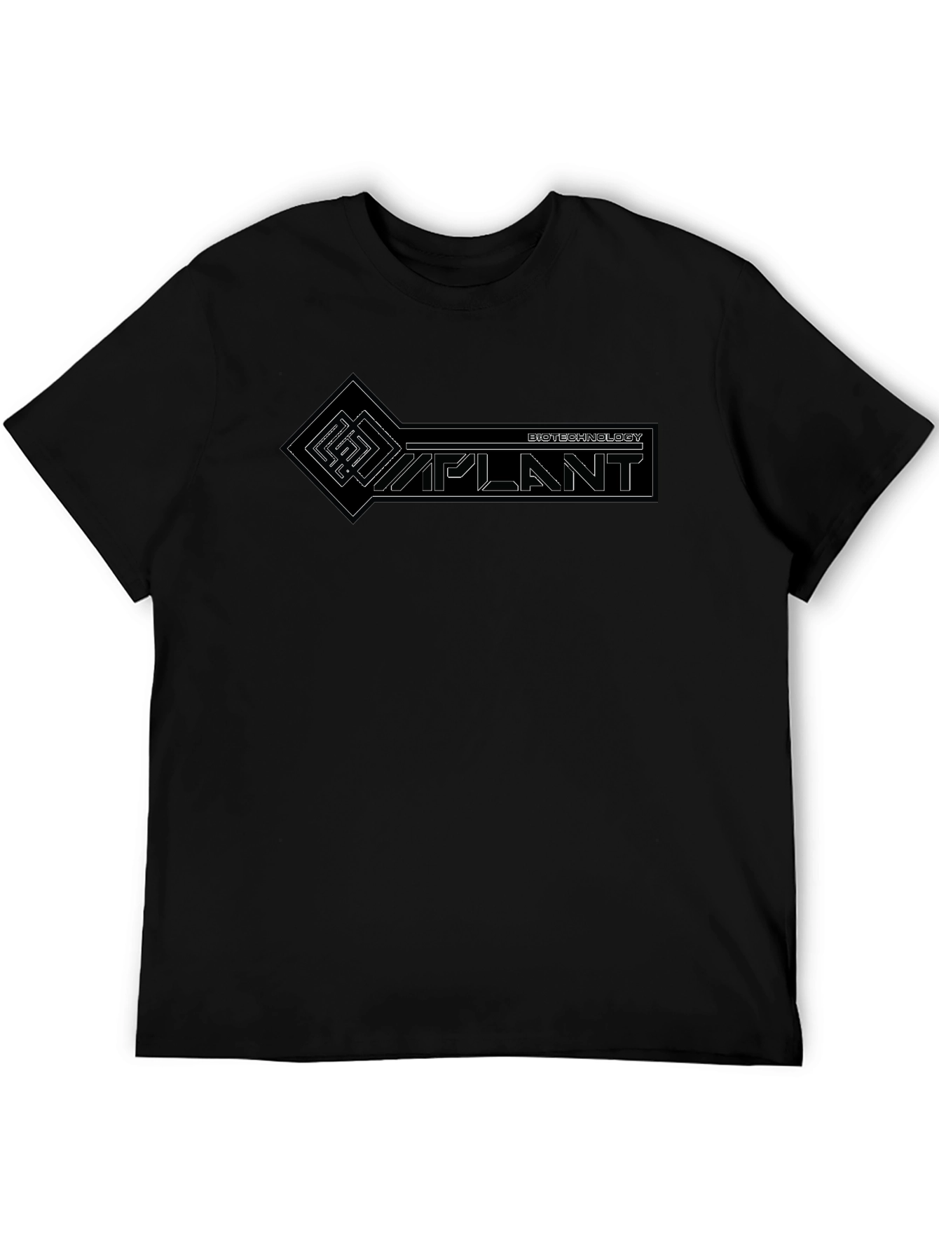 Biotechnology Implant Graphic T-Shirt - Black