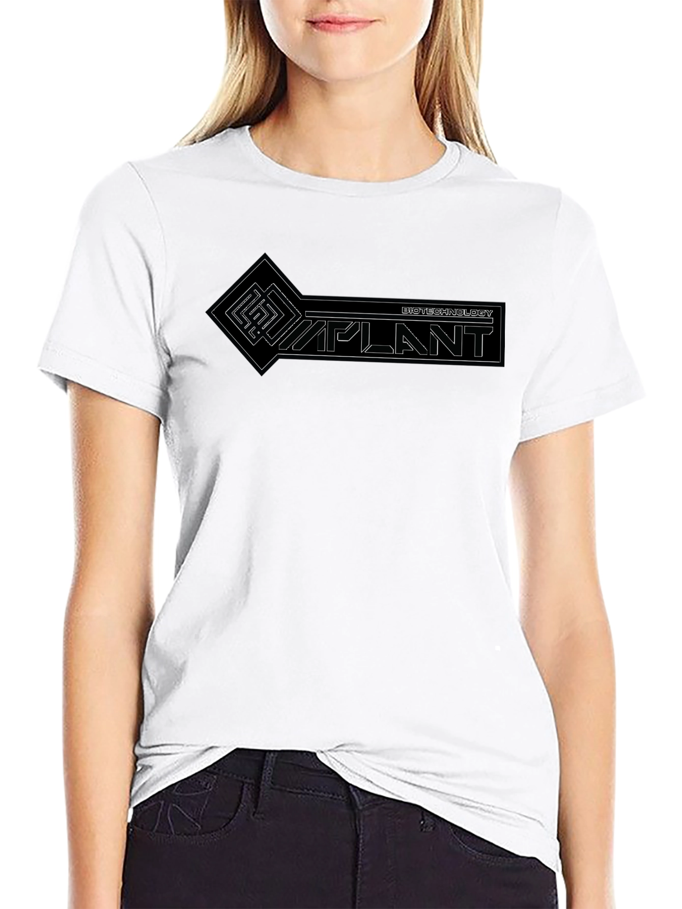 Biotechnology Implant Graphic T-Shirt - Black