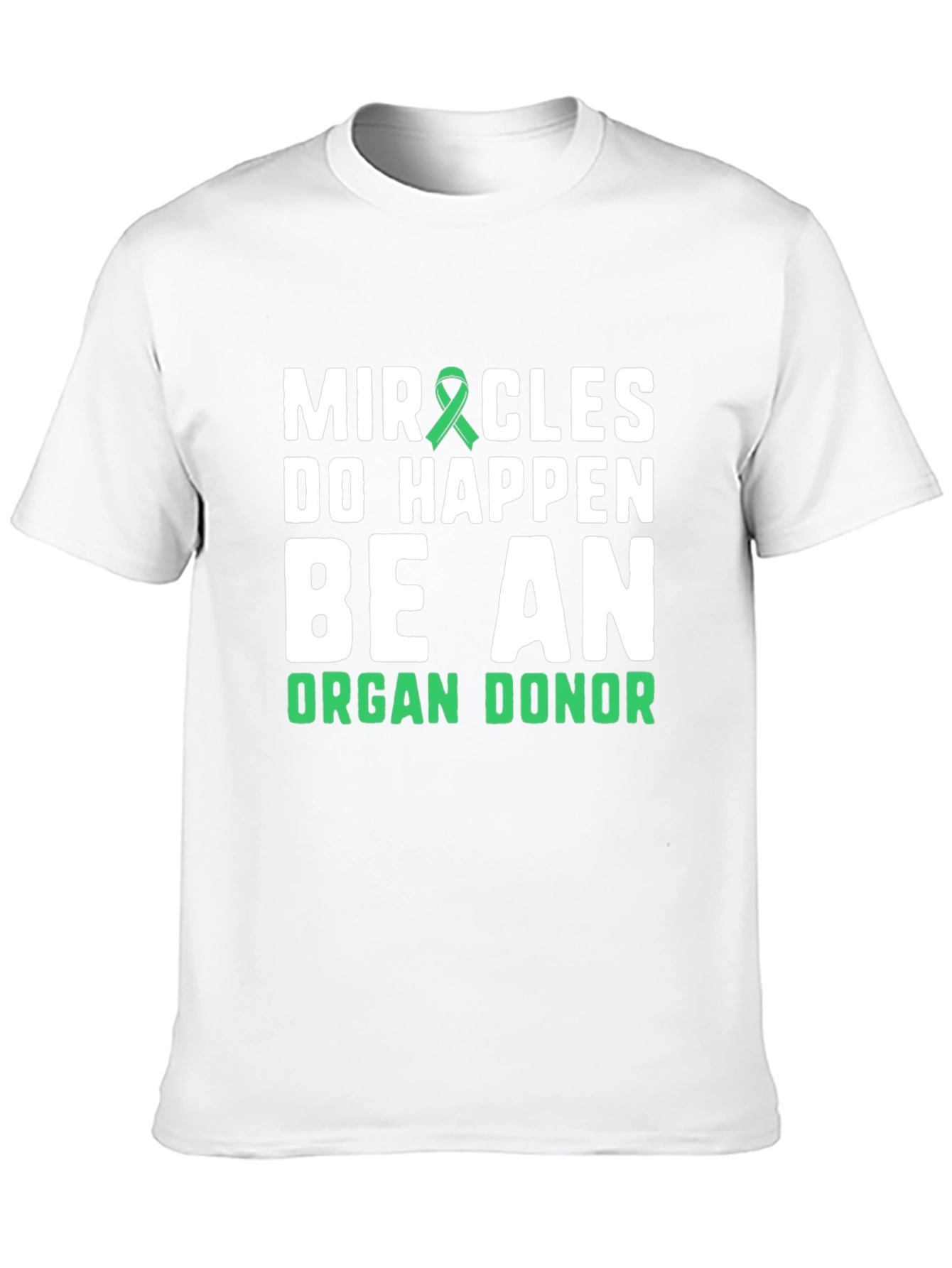 Miracles Happen Organ Donor T-Shirt - Black