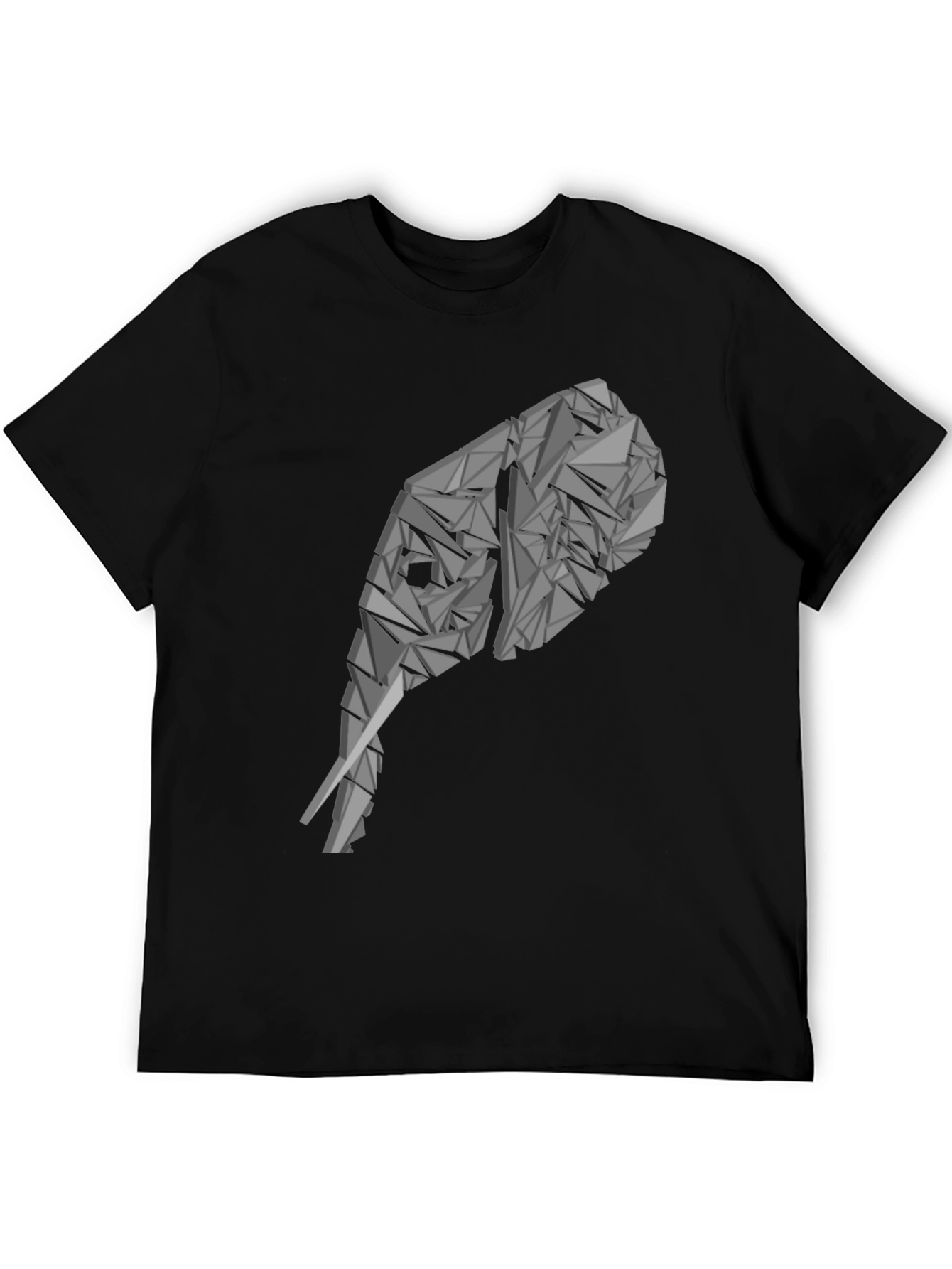 Geometric Elephant Tee - Modern Graphic T-Shirt