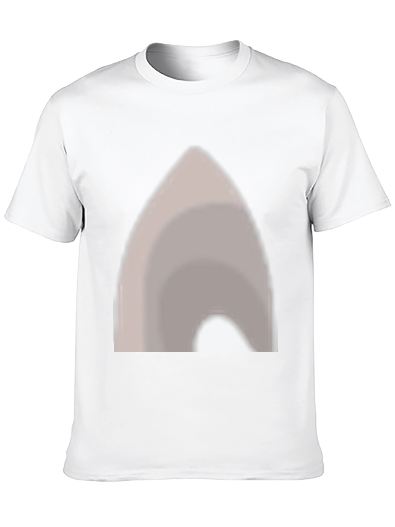 Black T-Shirt with Abstract Grey Graphic