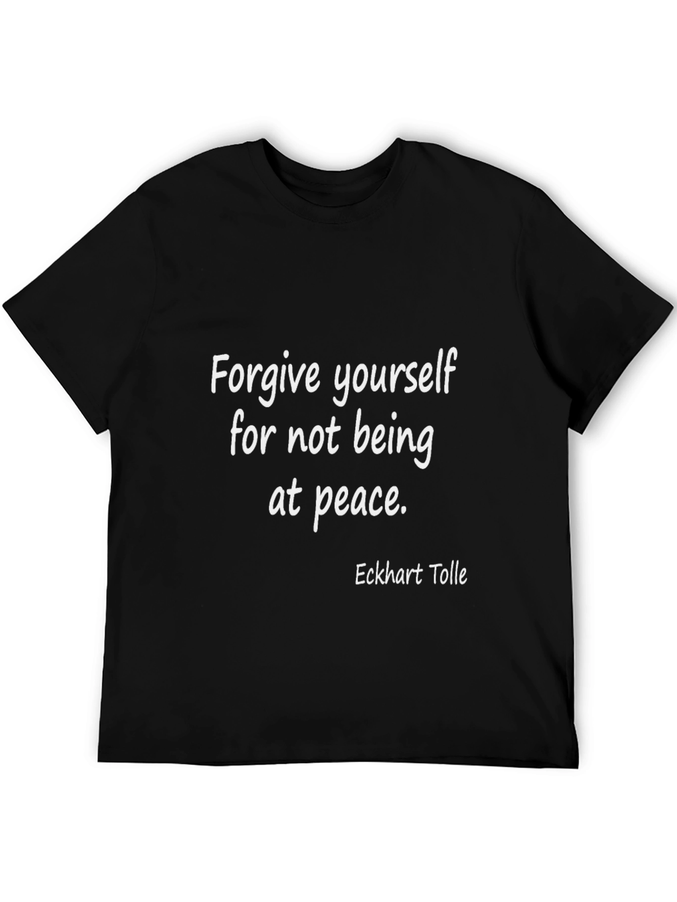 Forgive Yourself Graphic Tee - Eckhart Tolle Quote