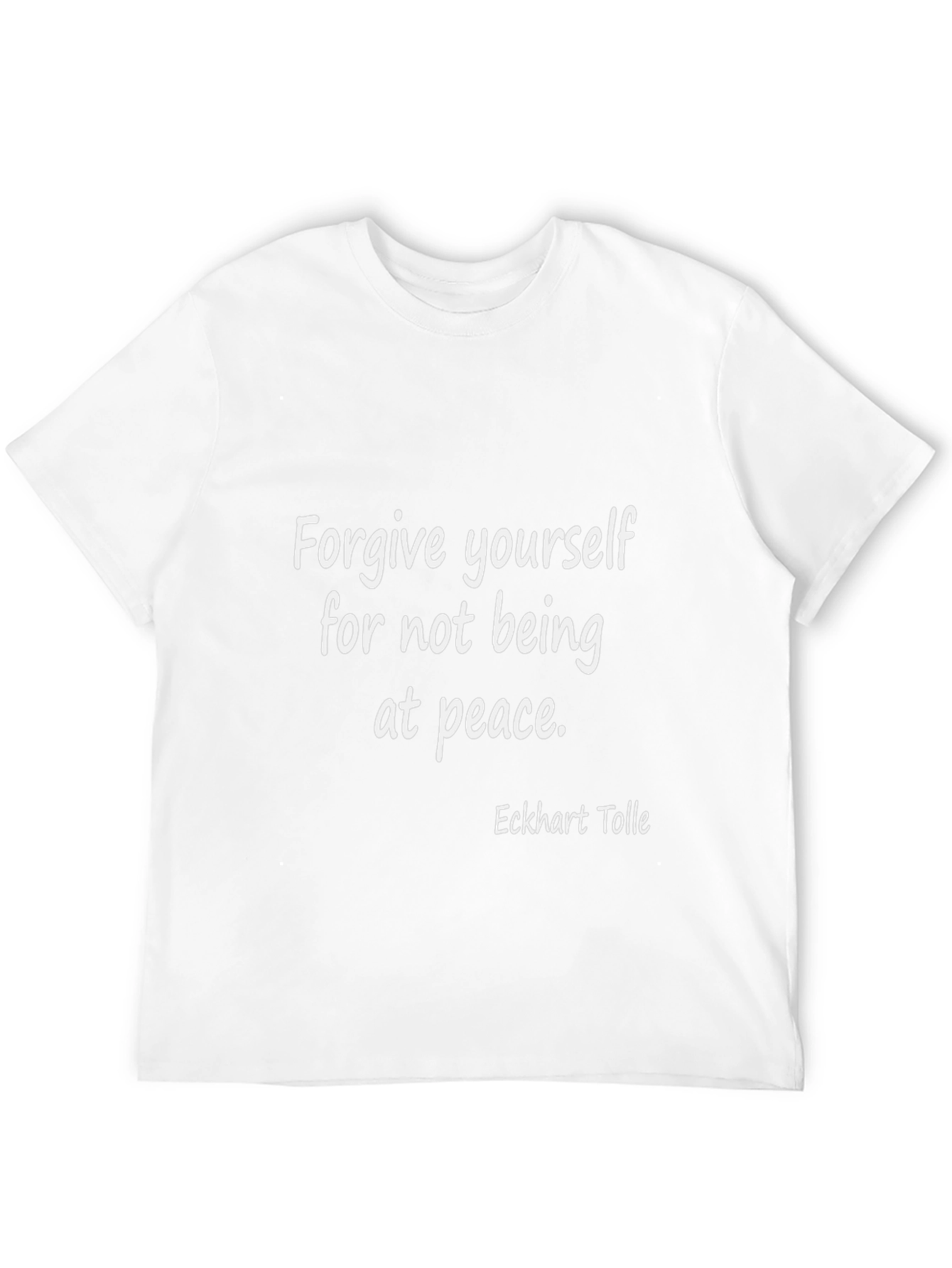 Forgive Yourself Graphic Tee - Eckhart Tolle Quote