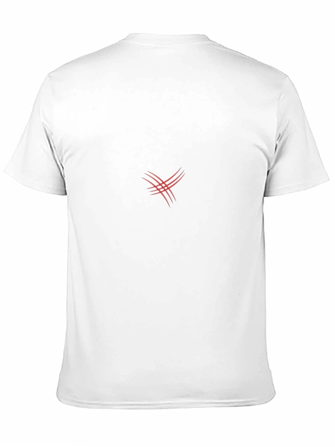 Mens Black T-Shirt with Abstract Red Design