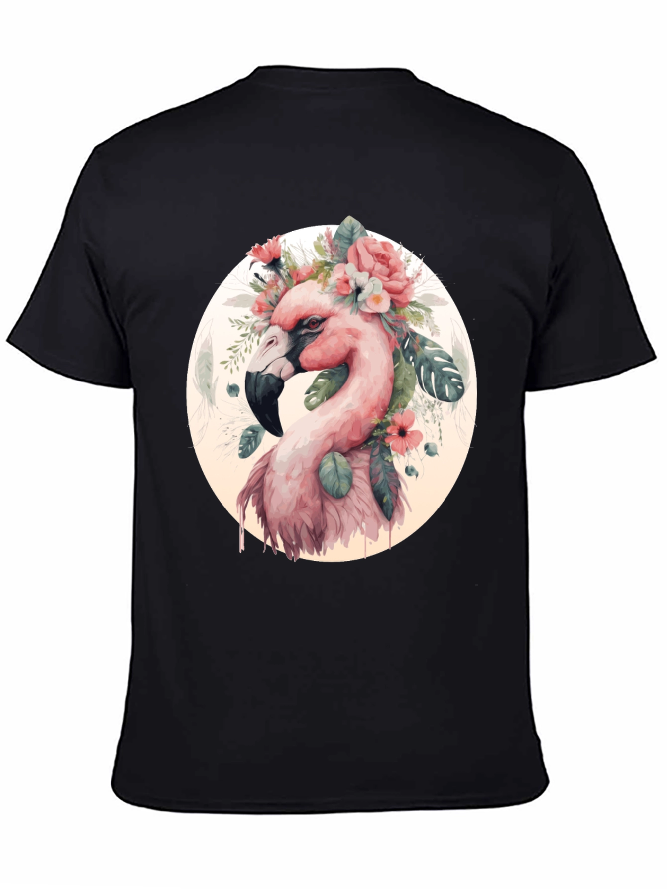 Flamingo Floral T-Shirt - Stylish Graphic Tee