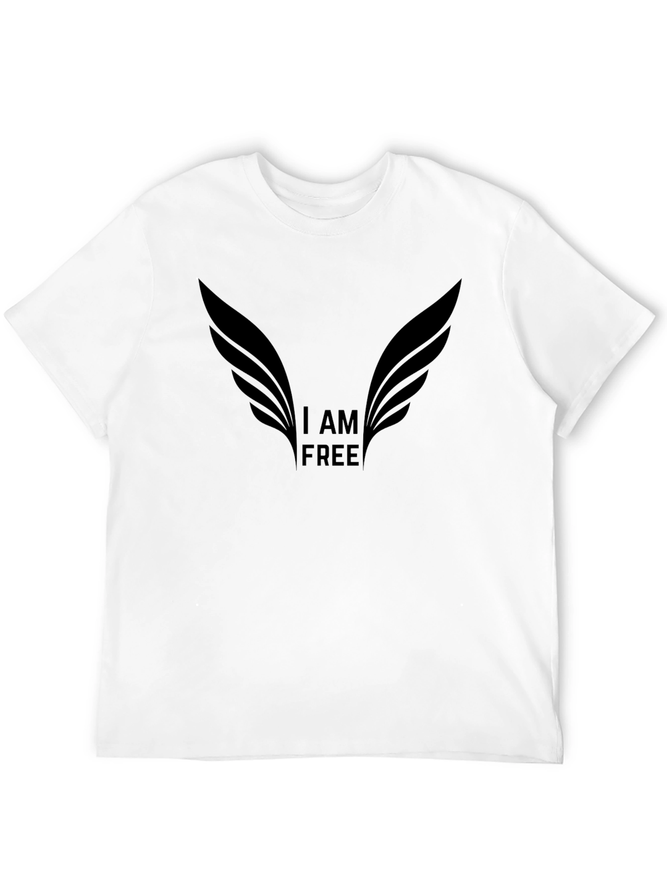 I AM FREE Graphic Tee - Freedom Wings Design