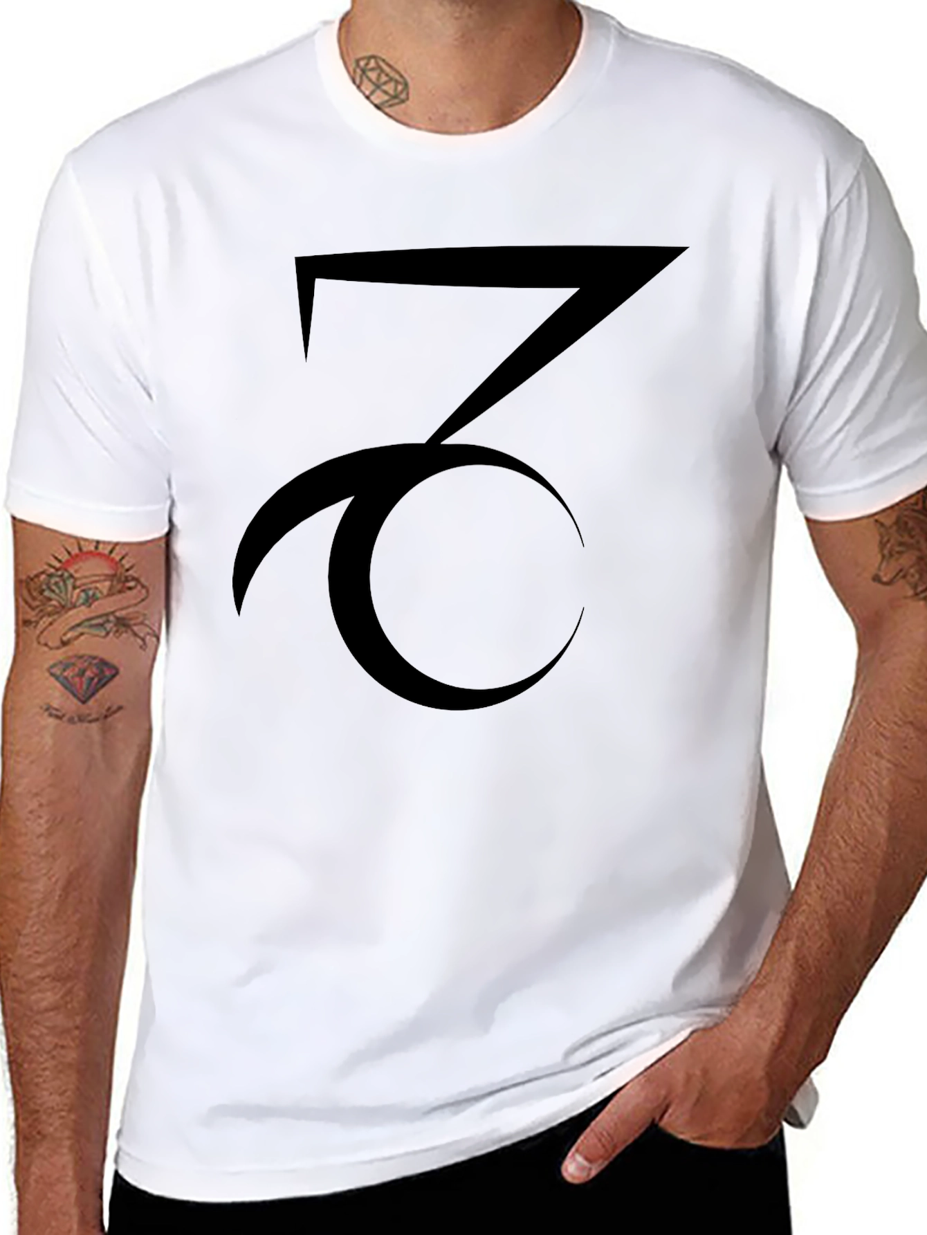 Capricorn Zodiac Sign Black T-Shirt