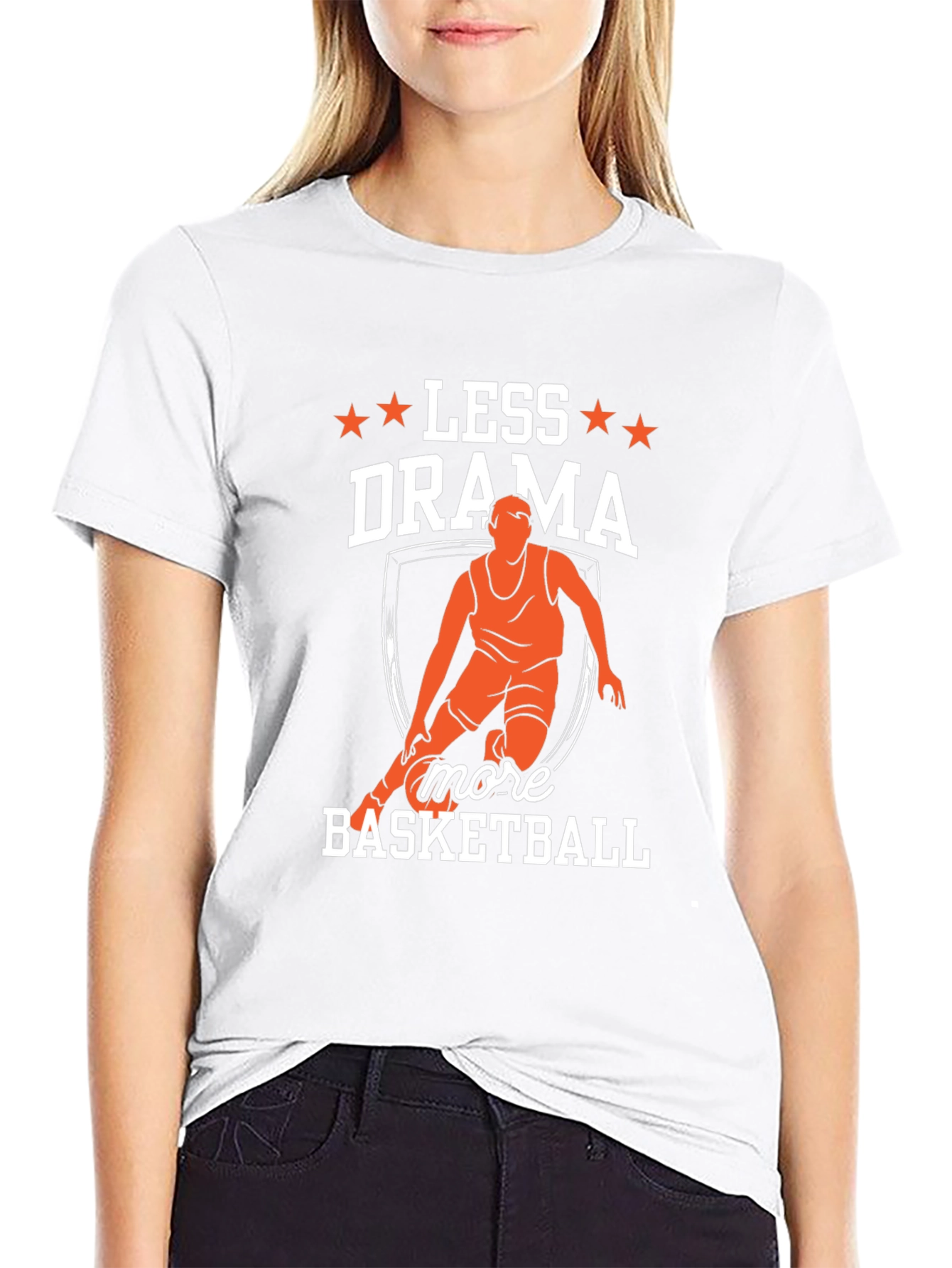 Less Drama More Basketball Graphic T-Shirt