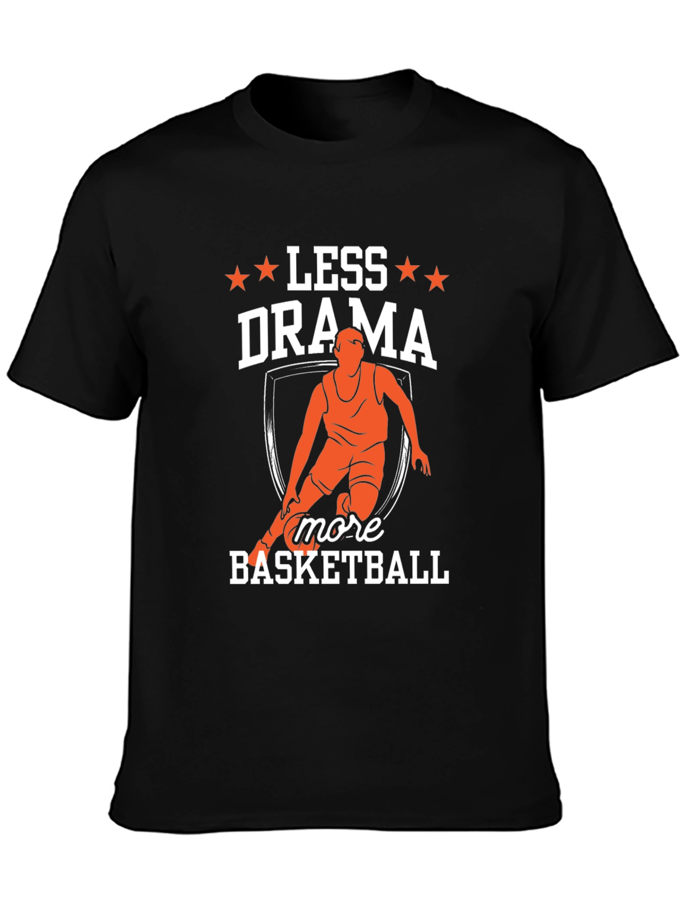 Less Drama More Basketball Graphic T-Shirt