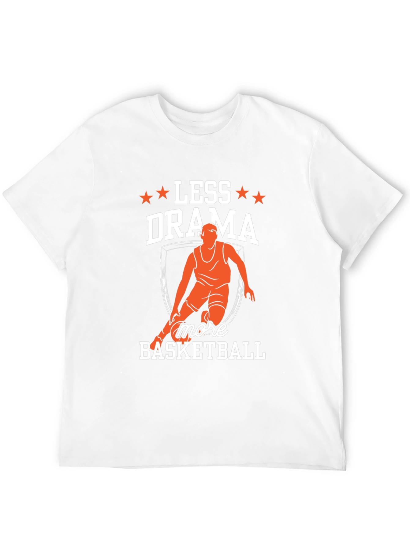 Less Drama More Basketball Graphic T-Shirt