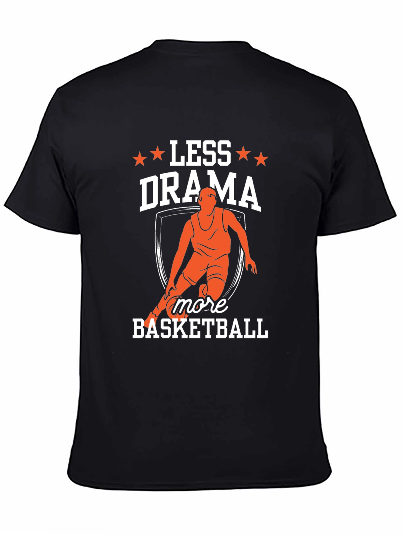 Less Drama More Basketball Graphic T-Shirt