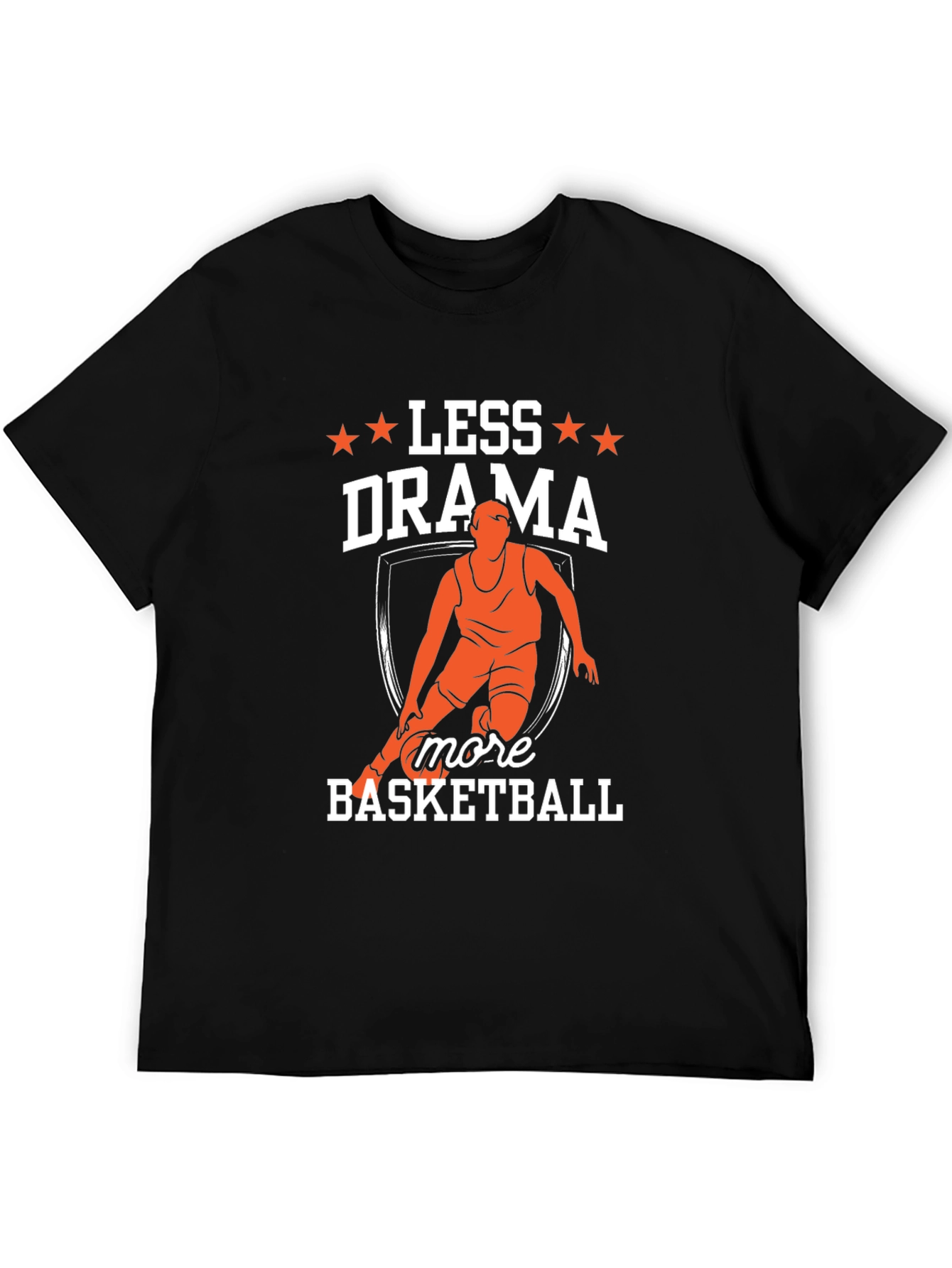 Less Drama More Basketball Graphic T-Shirt