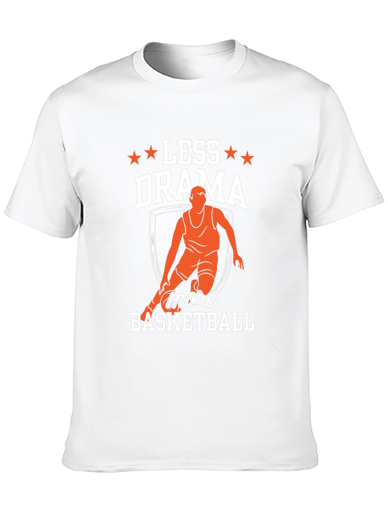 Less Drama More Basketball Graphic T-Shirt