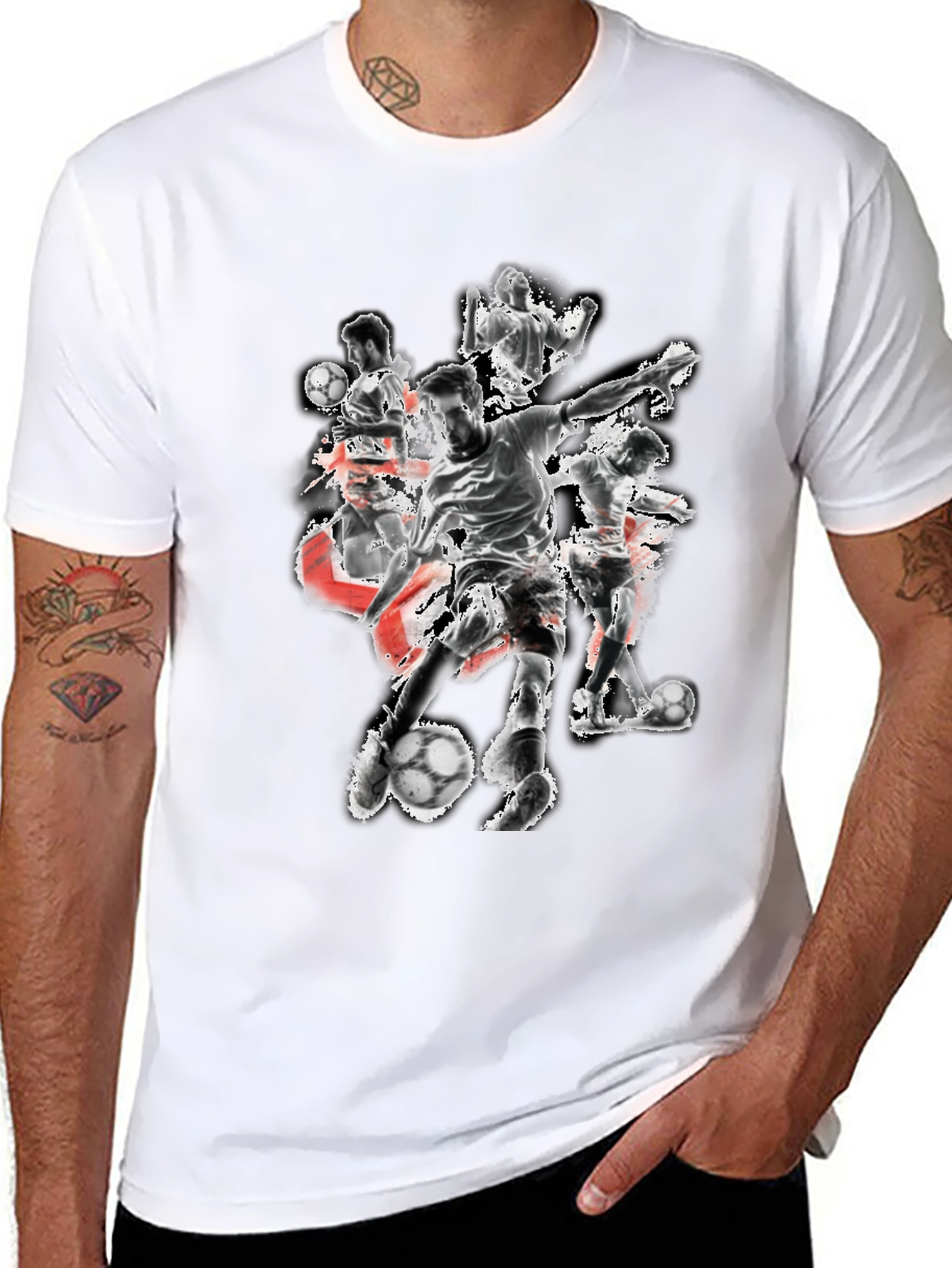 Soccer Player Graphic Tee