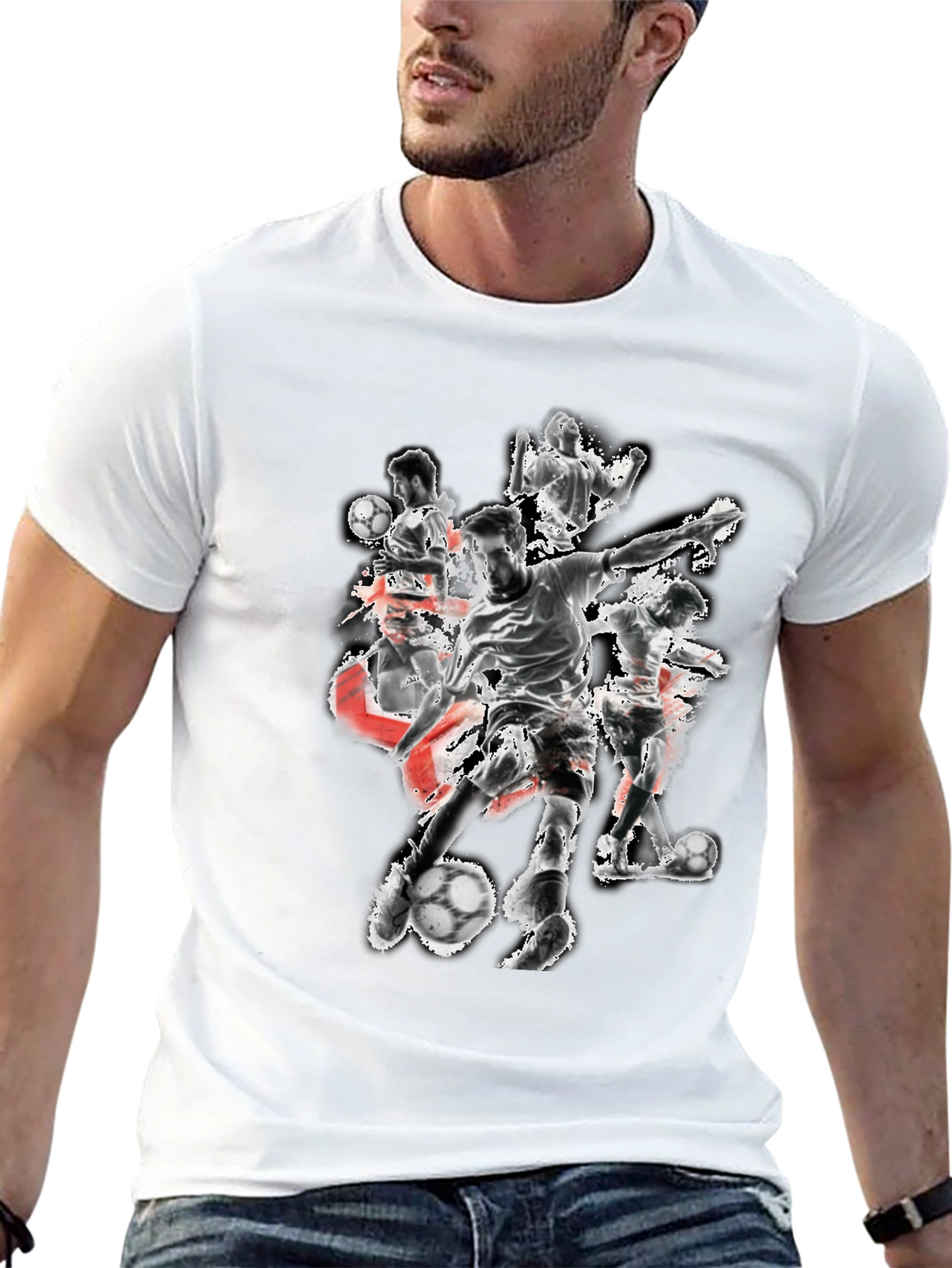 Soccer Player Graphic Tee