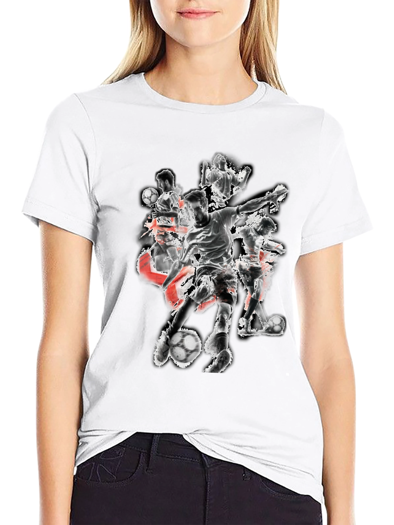 Soccer Player Graphic Tee
