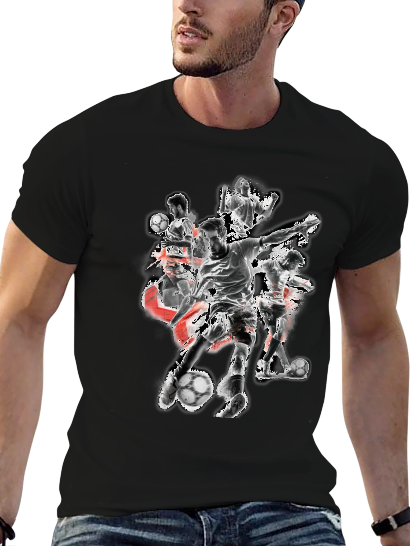 Soccer Player Graphic Tee