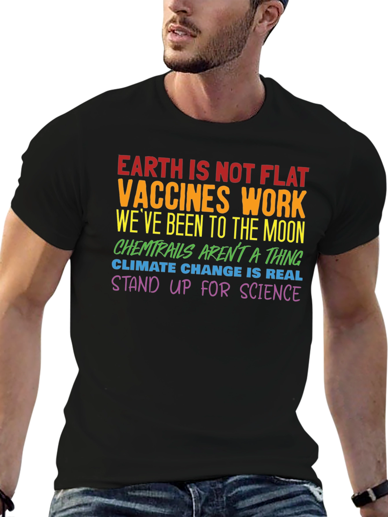 Science Matters T-Shirt - Earth Vaccines Moon