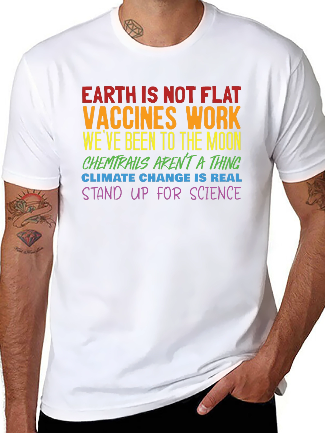 Science Matters T-Shirt - Earth Vaccines Moon