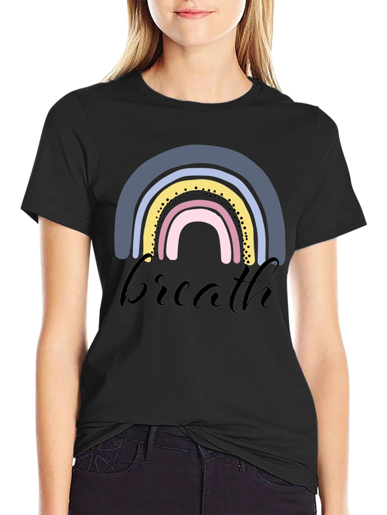 Breathe Rainbow Graphic T-Shirt - Relaxed Fit