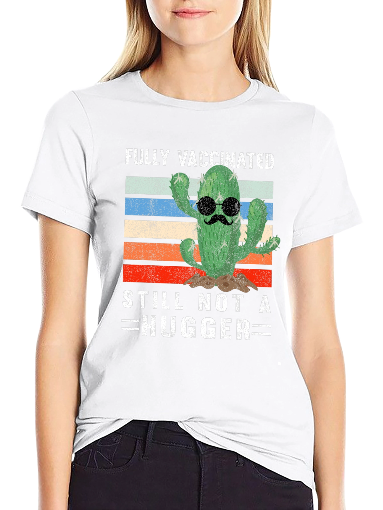 Funny Fully Vaccinated Cactus T-Shirt