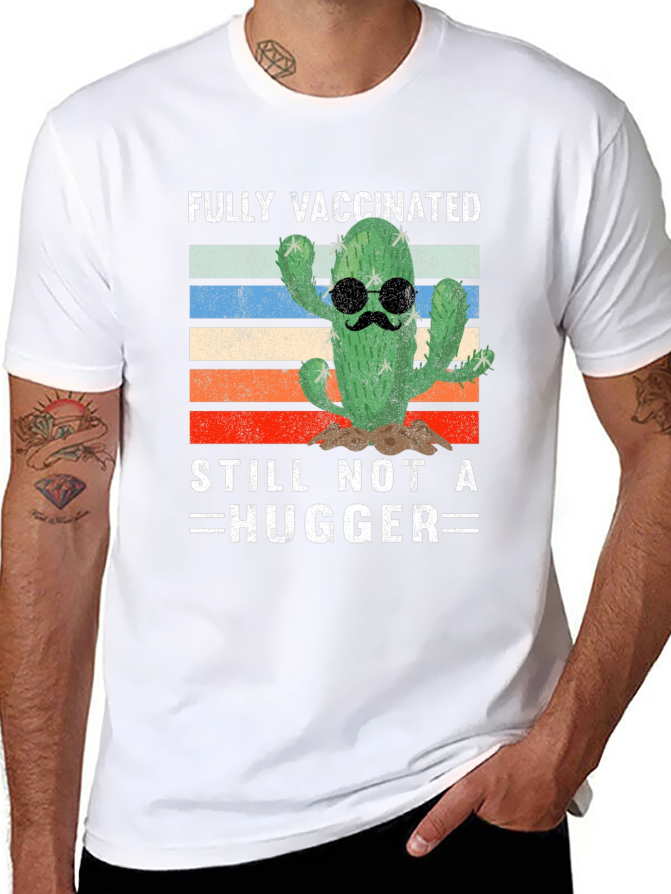 Funny Fully Vaccinated Cactus T-Shirt