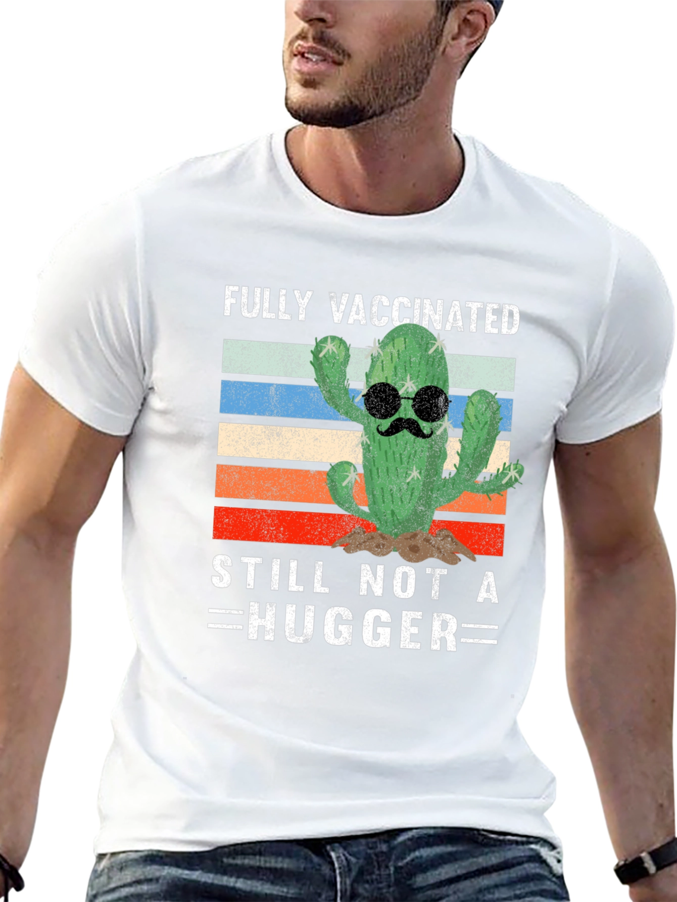 Funny Fully Vaccinated Cactus T-Shirt
