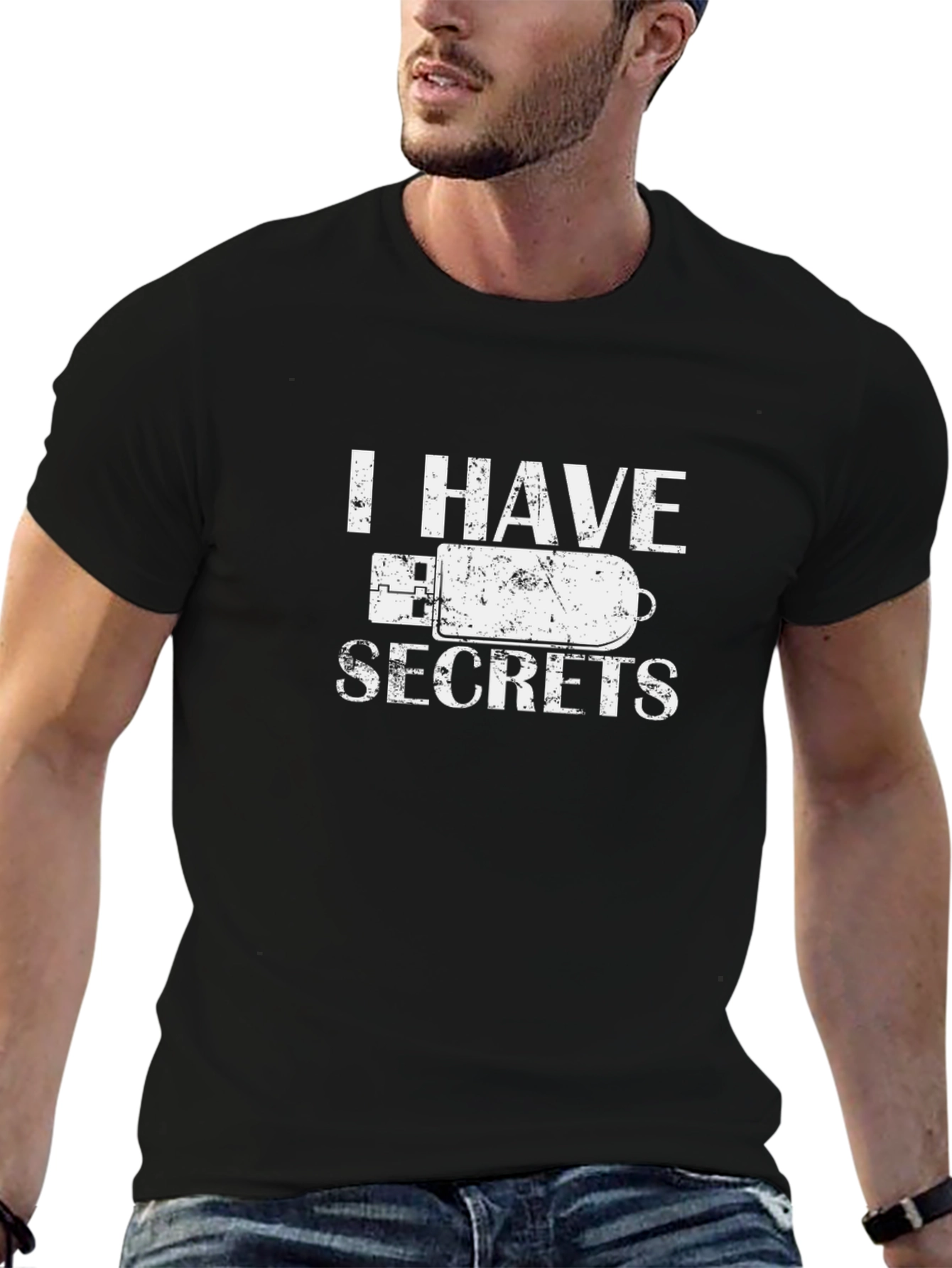 I Have Secrets USB Drive T-Shirt