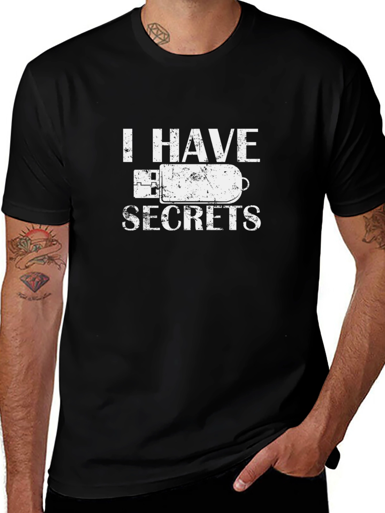 I Have Secrets USB Drive T-Shirt