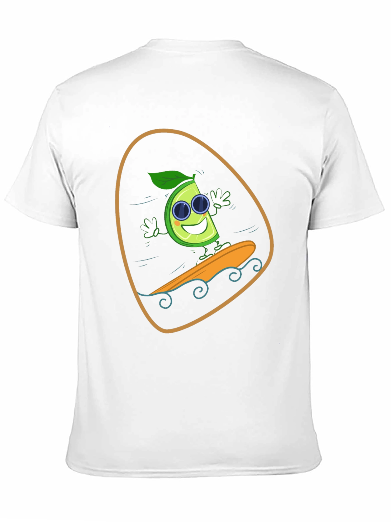 Lime Surfing T-Shirt - Fun Graphic Tee