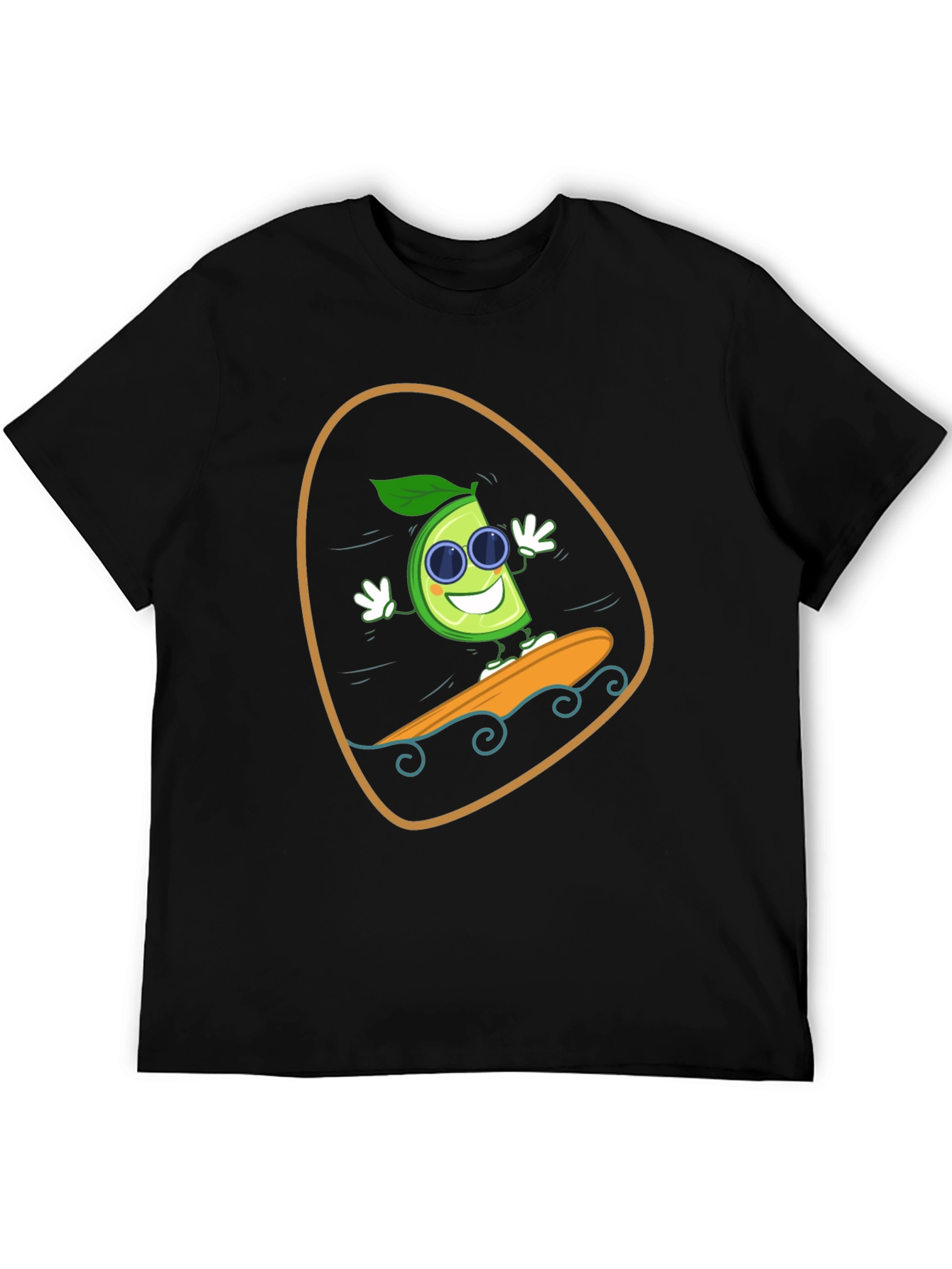 Lime Surfing T-Shirt - Fun Graphic Tee
